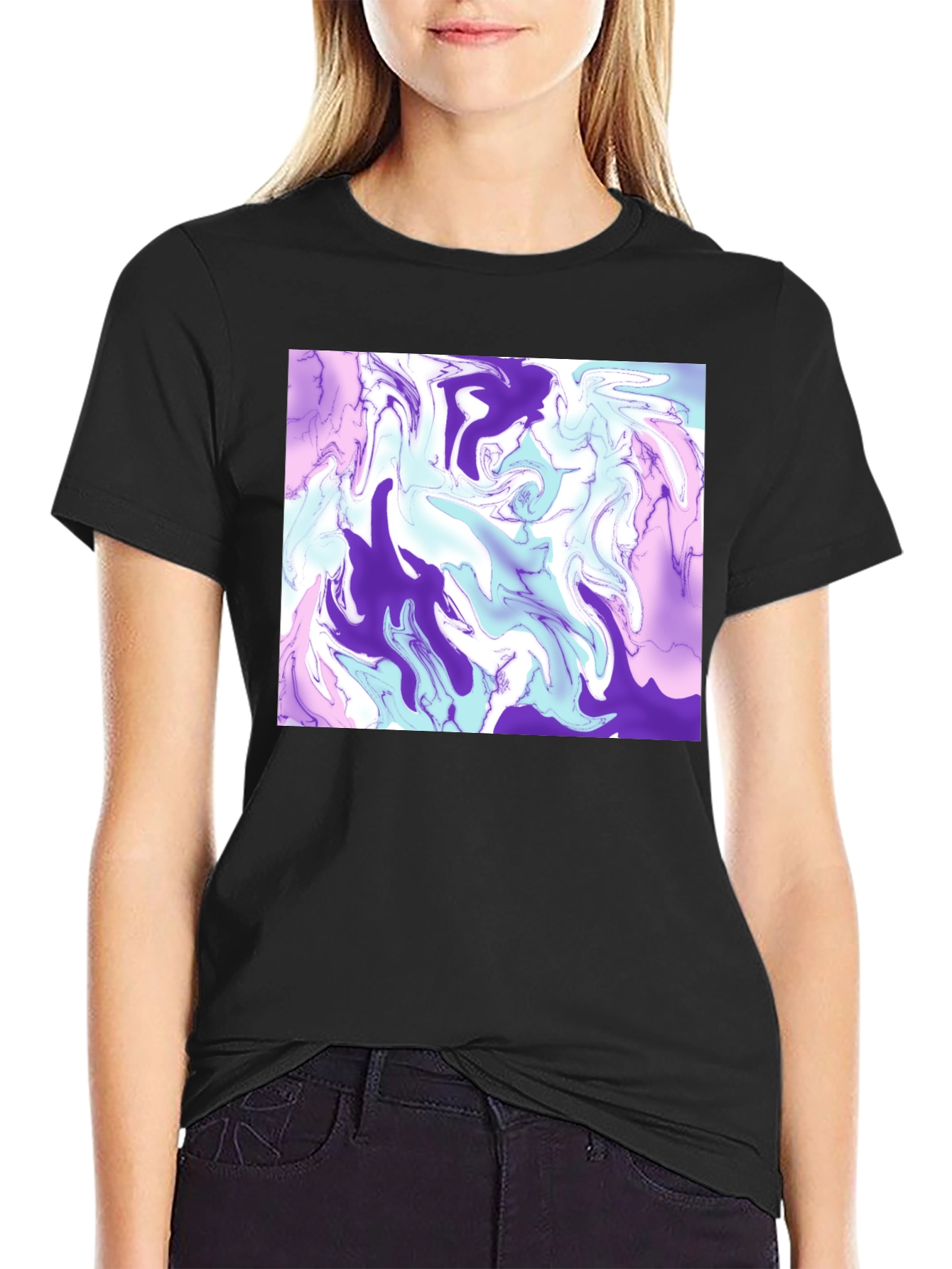 Abstract Swirl T-Shirt - Soft Stylish Graphic Tee