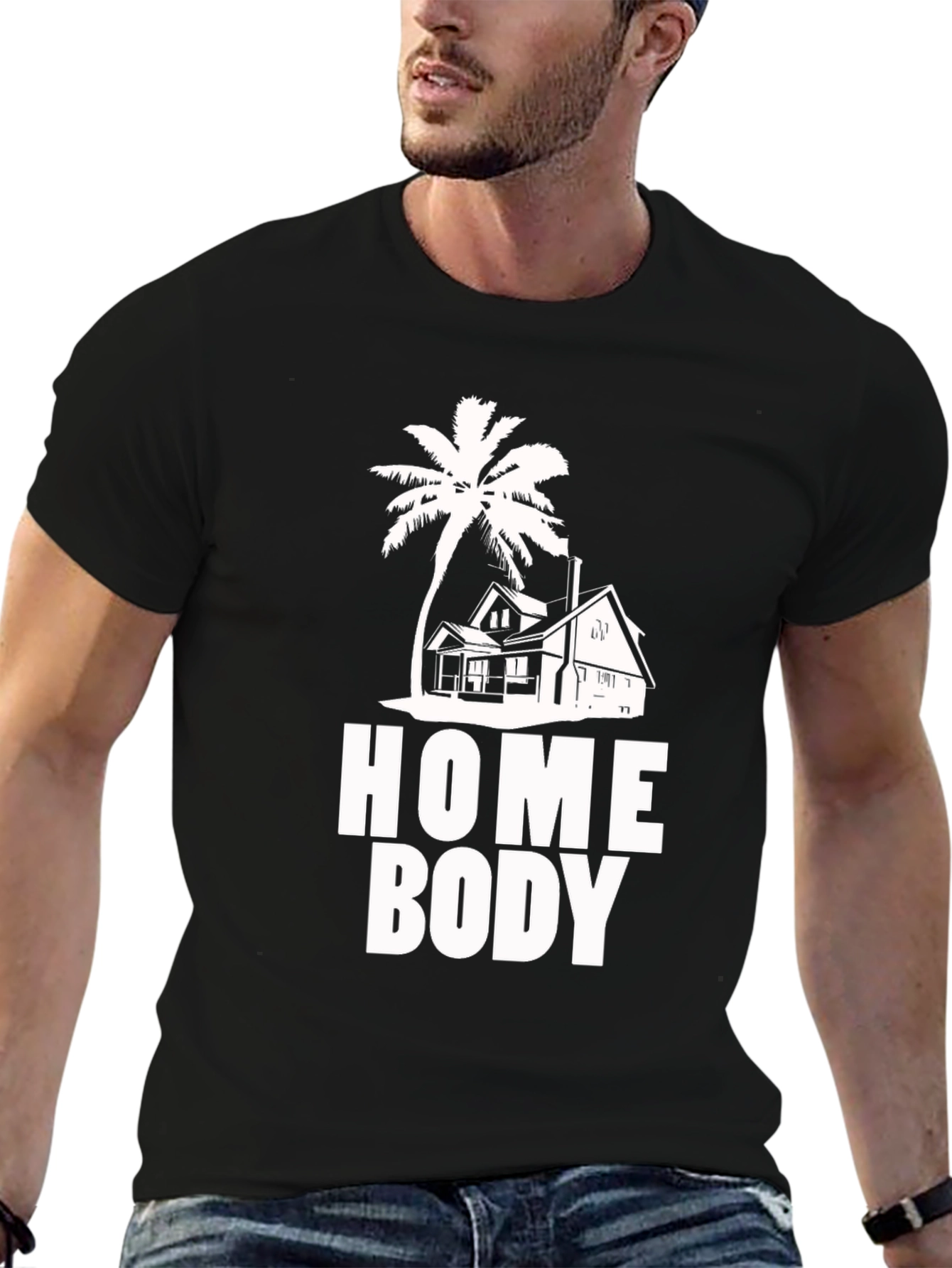 Home Body T-Shirt - Tropical Island House Tee