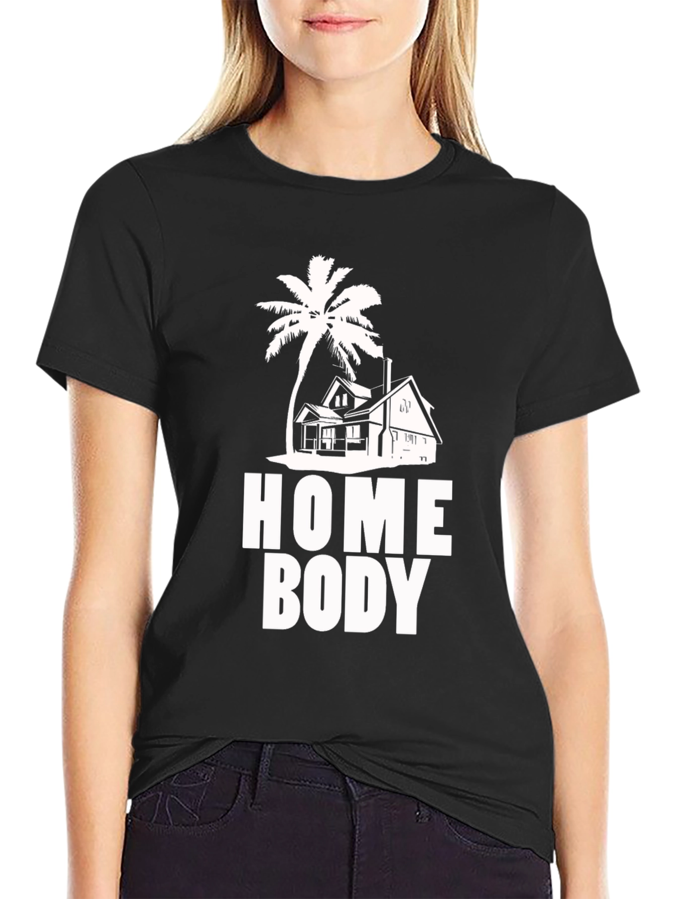 Home Body T-Shirt - Tropical Island House Tee