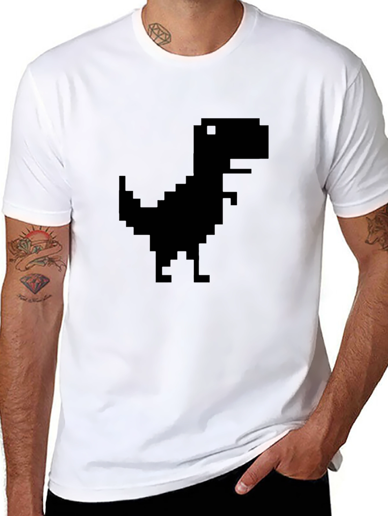 Pixel Dinosaur T-Shirt - Geek Chic Tee