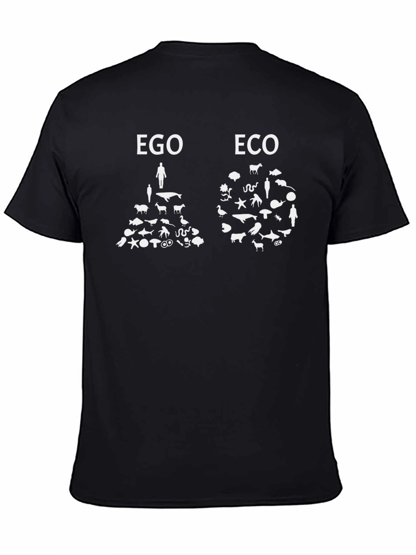 Ego vs. Eco Graphic T-Shirt - Black