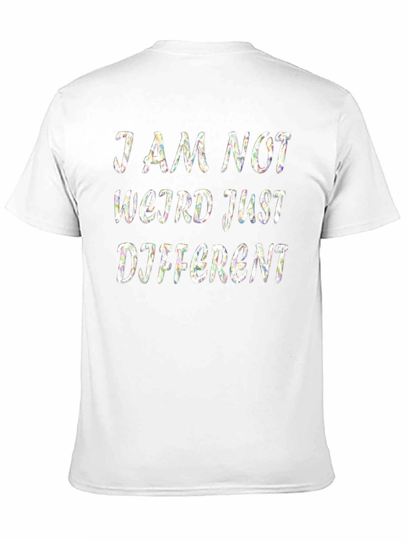 I Am Not Weird Just Different Black T-Shirt