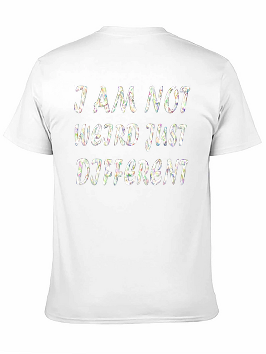 I Am Not Weird Just Different Black T-Shirt