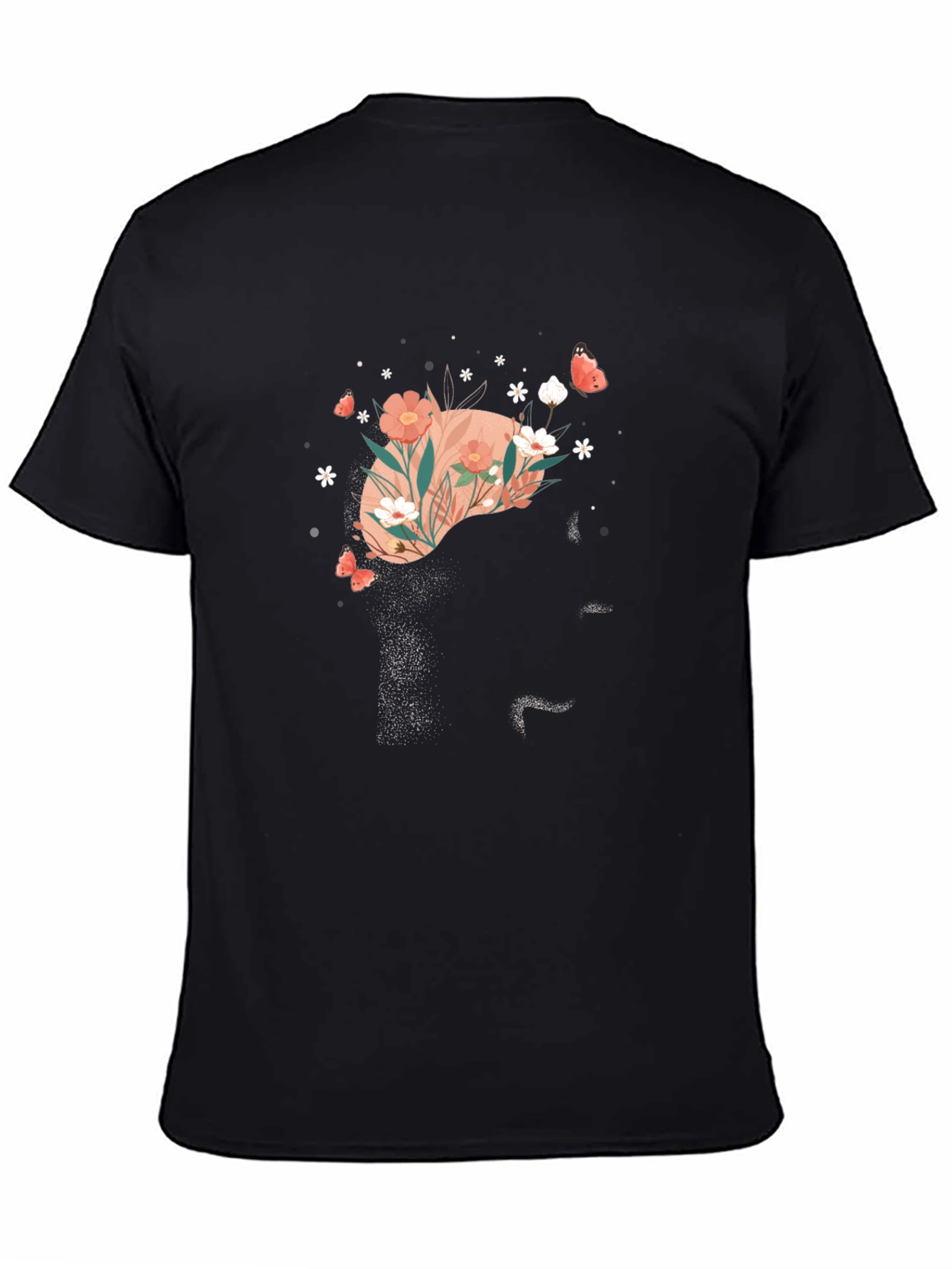 Floral Liver Graphic Tee - Cute Anatomy T-Shirt
