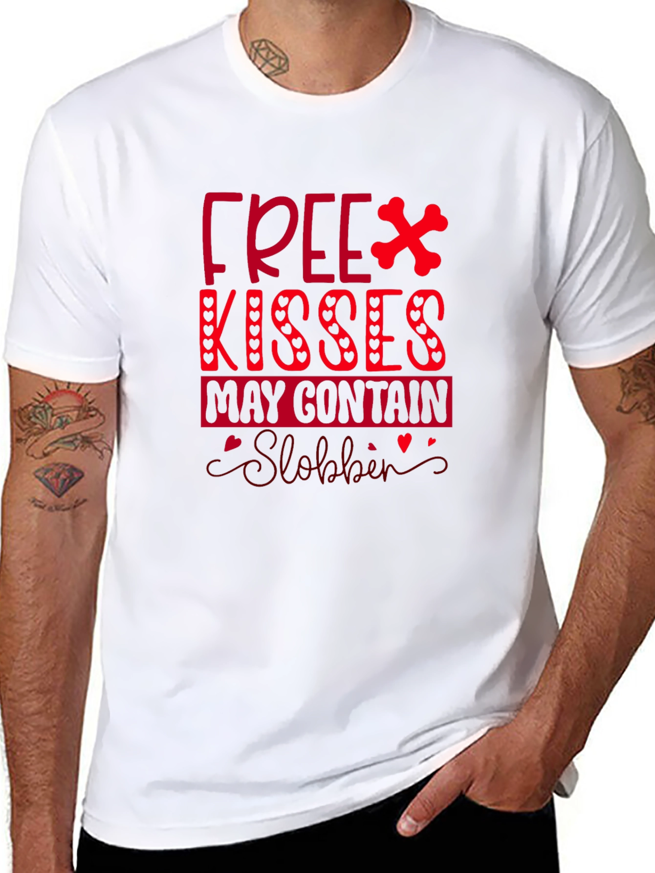 Free Kisses Dog Lover Tee
