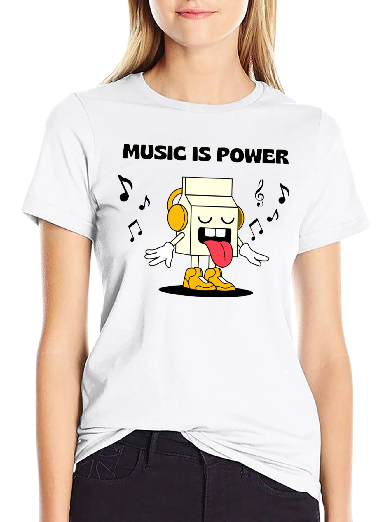 Music is Power Graphic T-Shirt