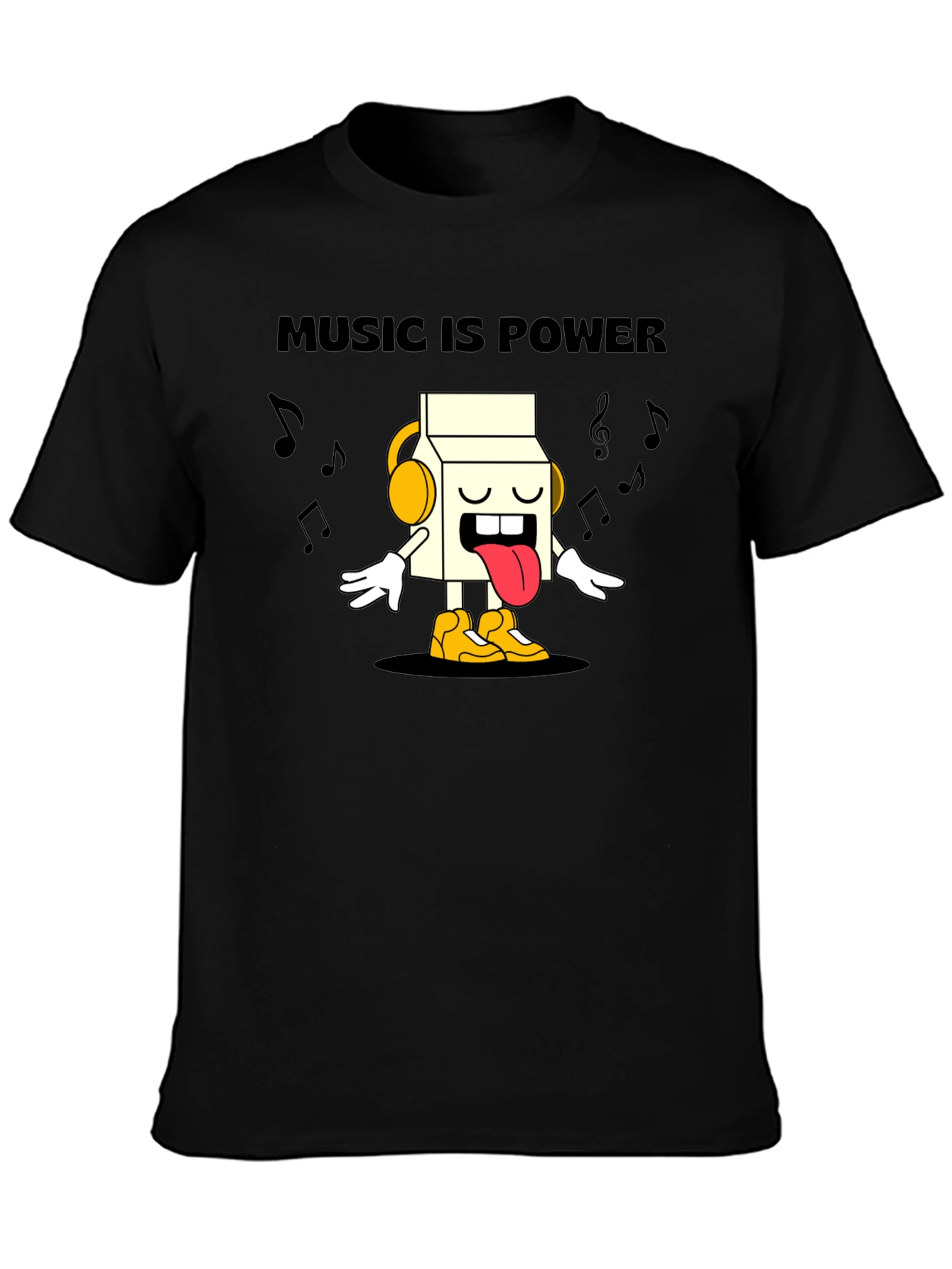 Music is Power Graphic T-Shirt