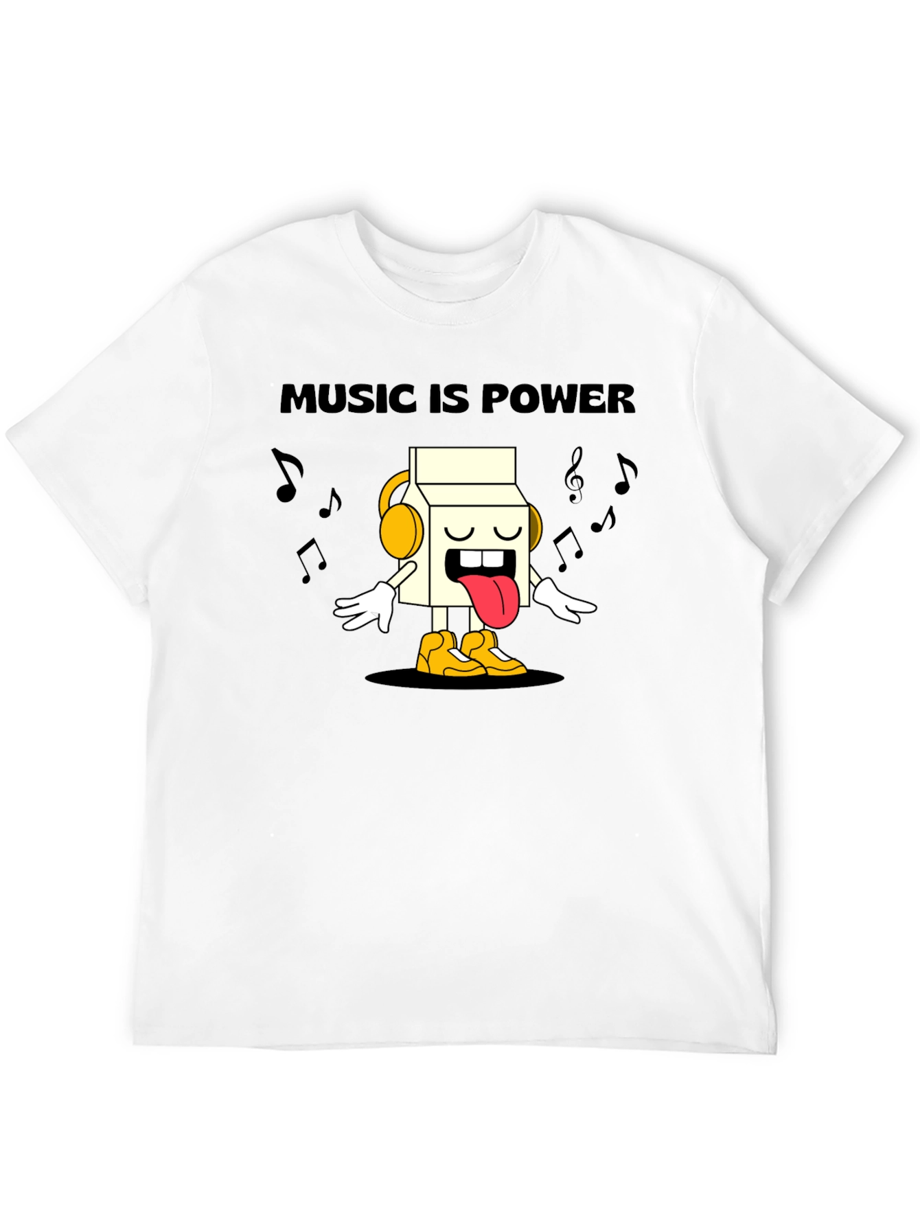 Music is Power Graphic T-Shirt