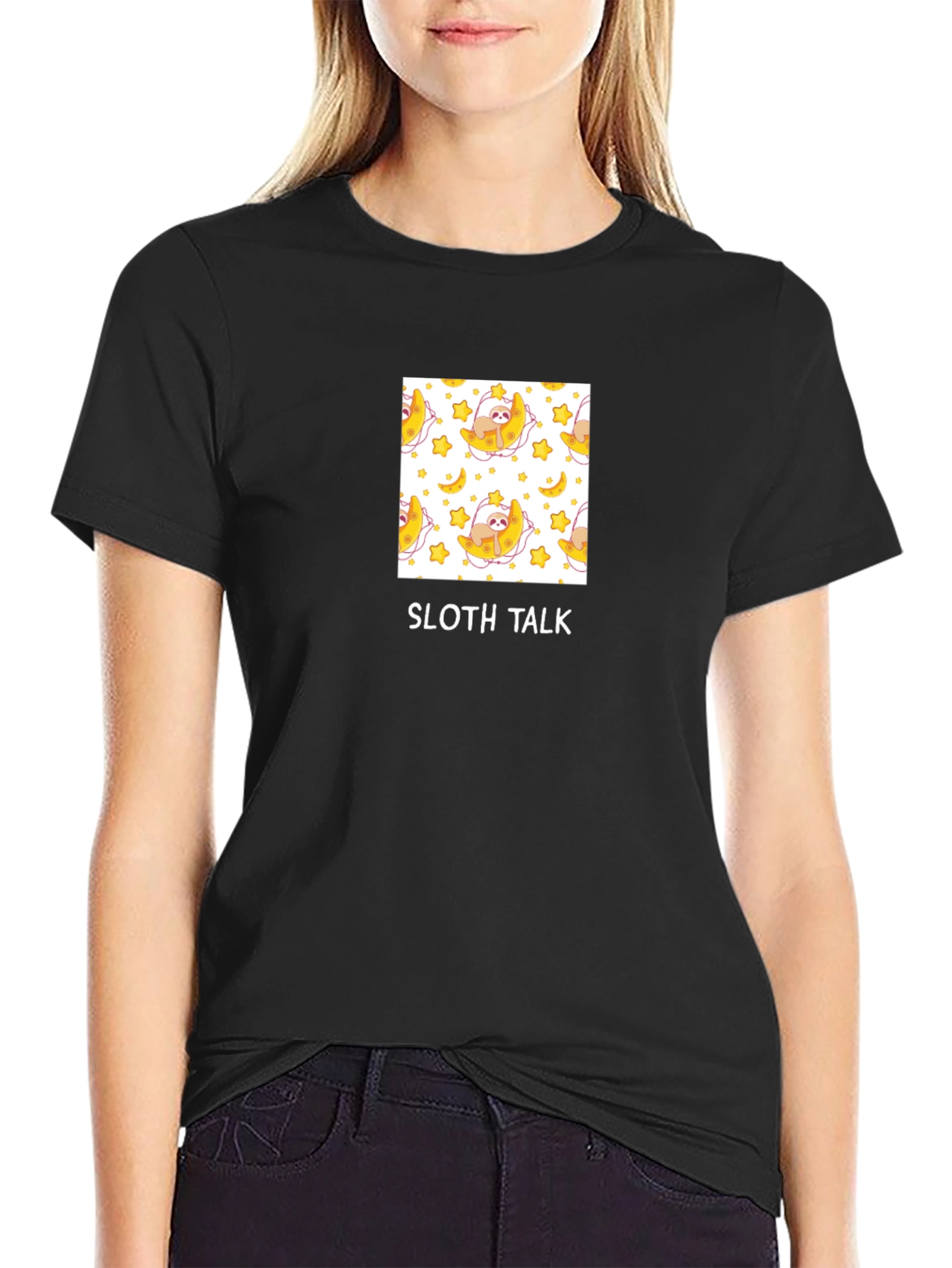 Sloth Talk Graphic T-Shirt - Cute & Comfy