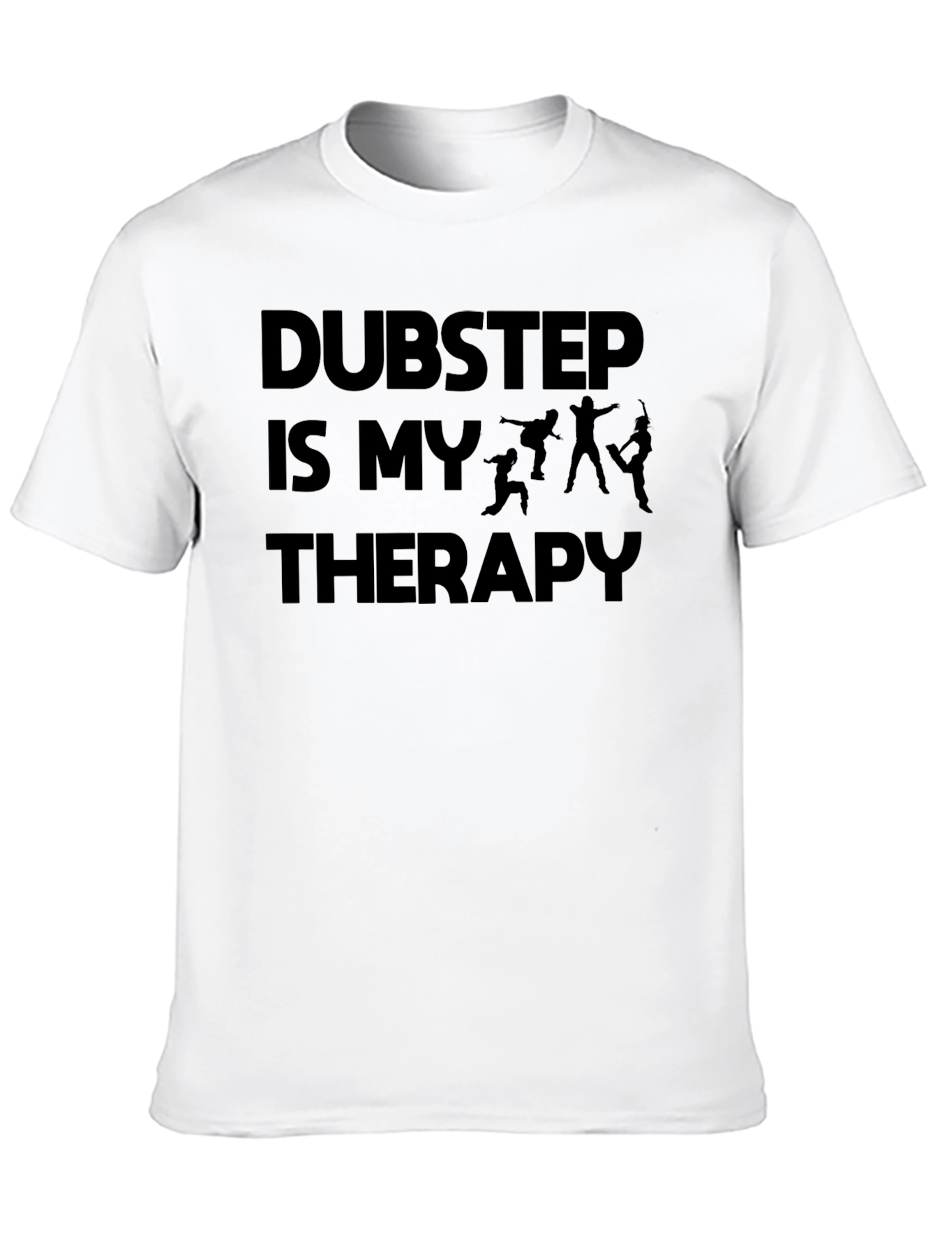 Dubstep Is My Therapy Graphic Tee - Black T-Shirt