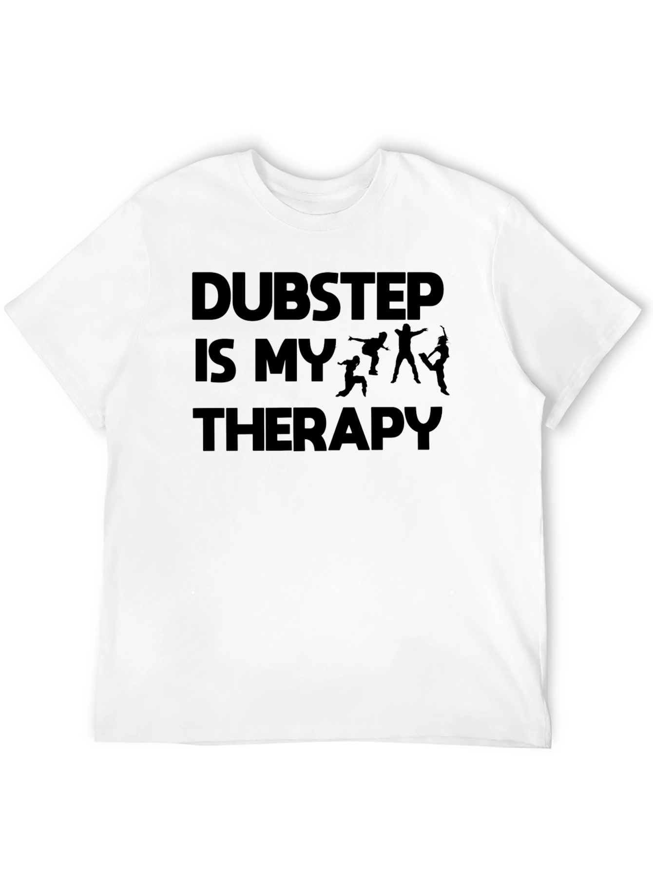 Dubstep Is My Therapy Graphic Tee - Black T-Shirt