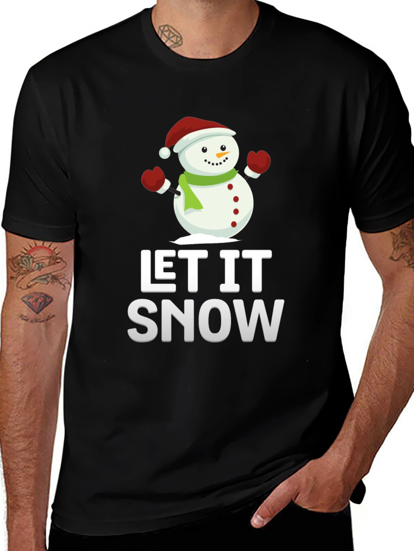 Let It Snow - Snowman Graphic Tee