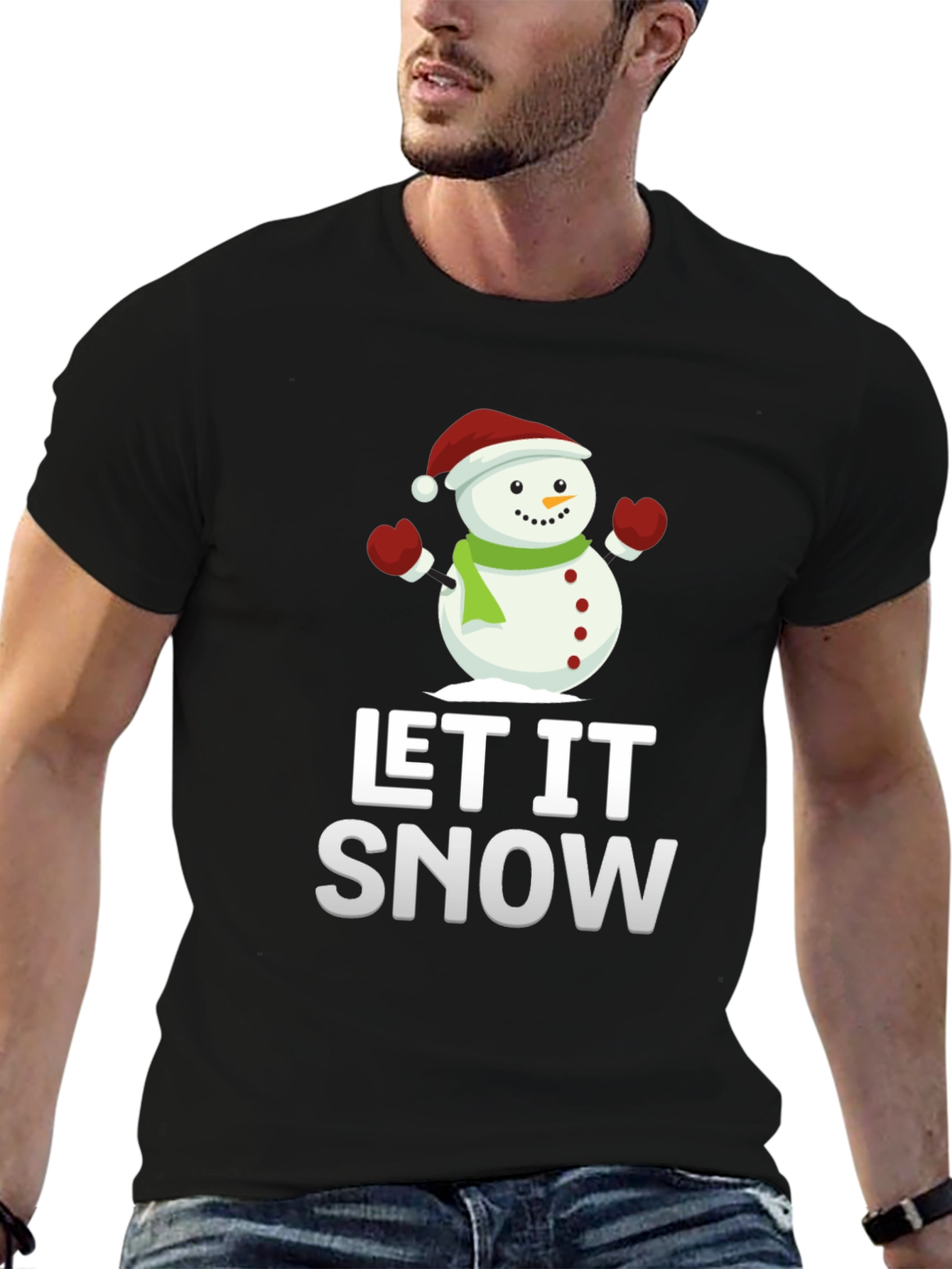 Let It Snow - Snowman Graphic Tee