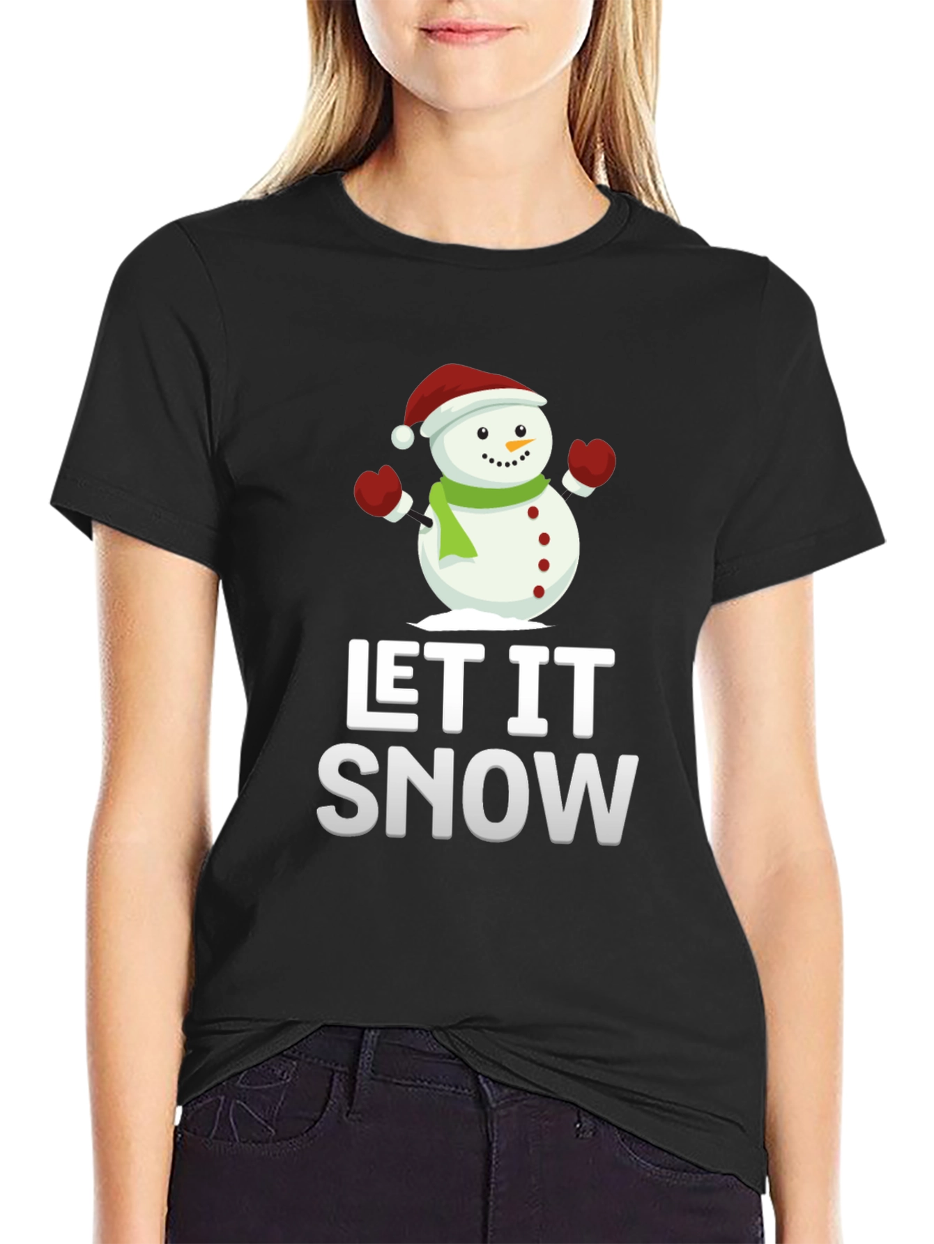 Let It Snow - Snowman Graphic Tee