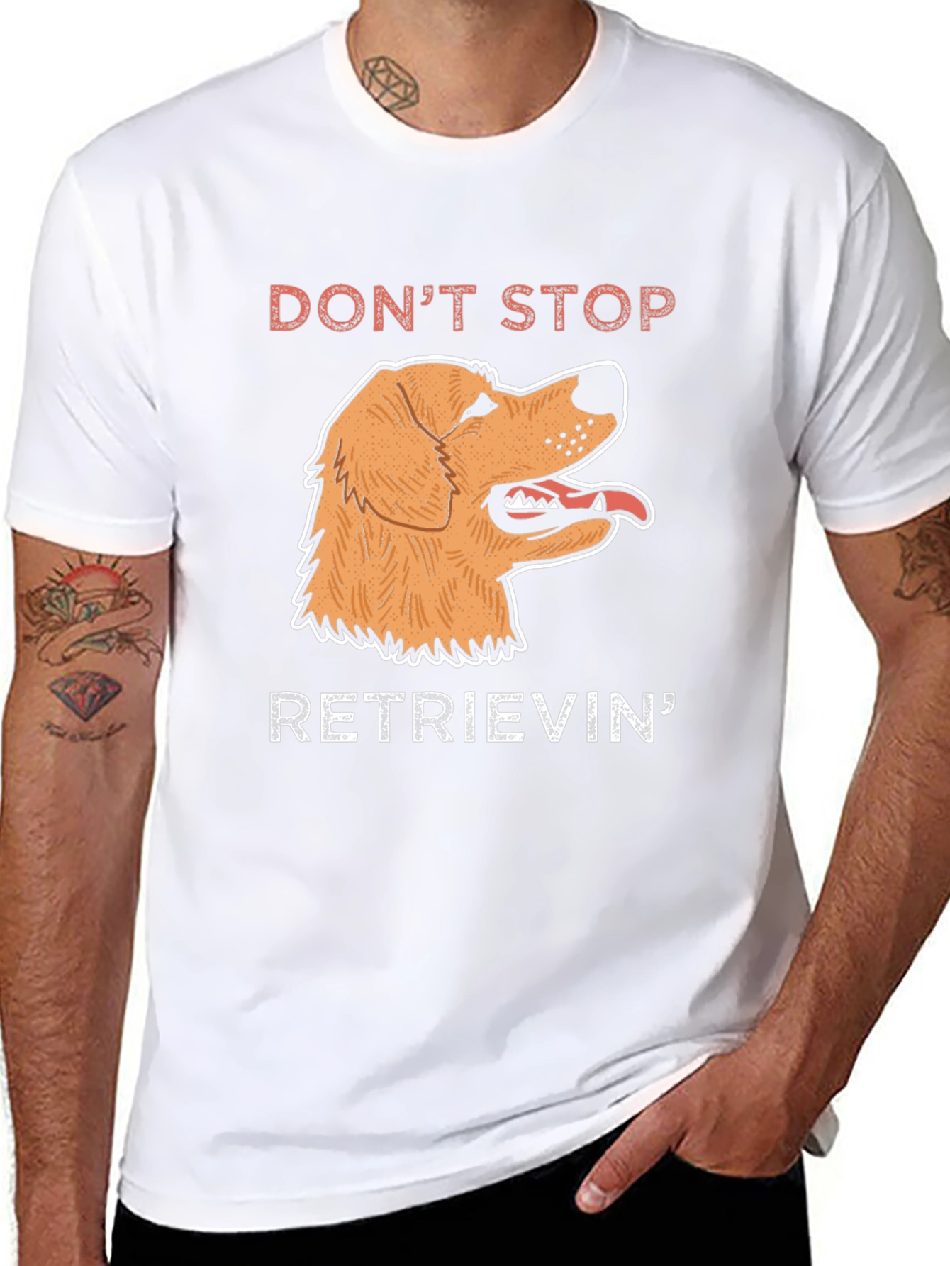 Dont Stop Retrievin T-Shirt | Golden Retriever Dog Tee