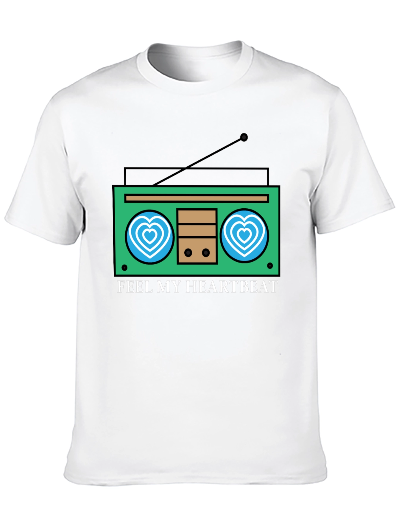 Feel My Heartbeat Retro Radio Graphic Tee