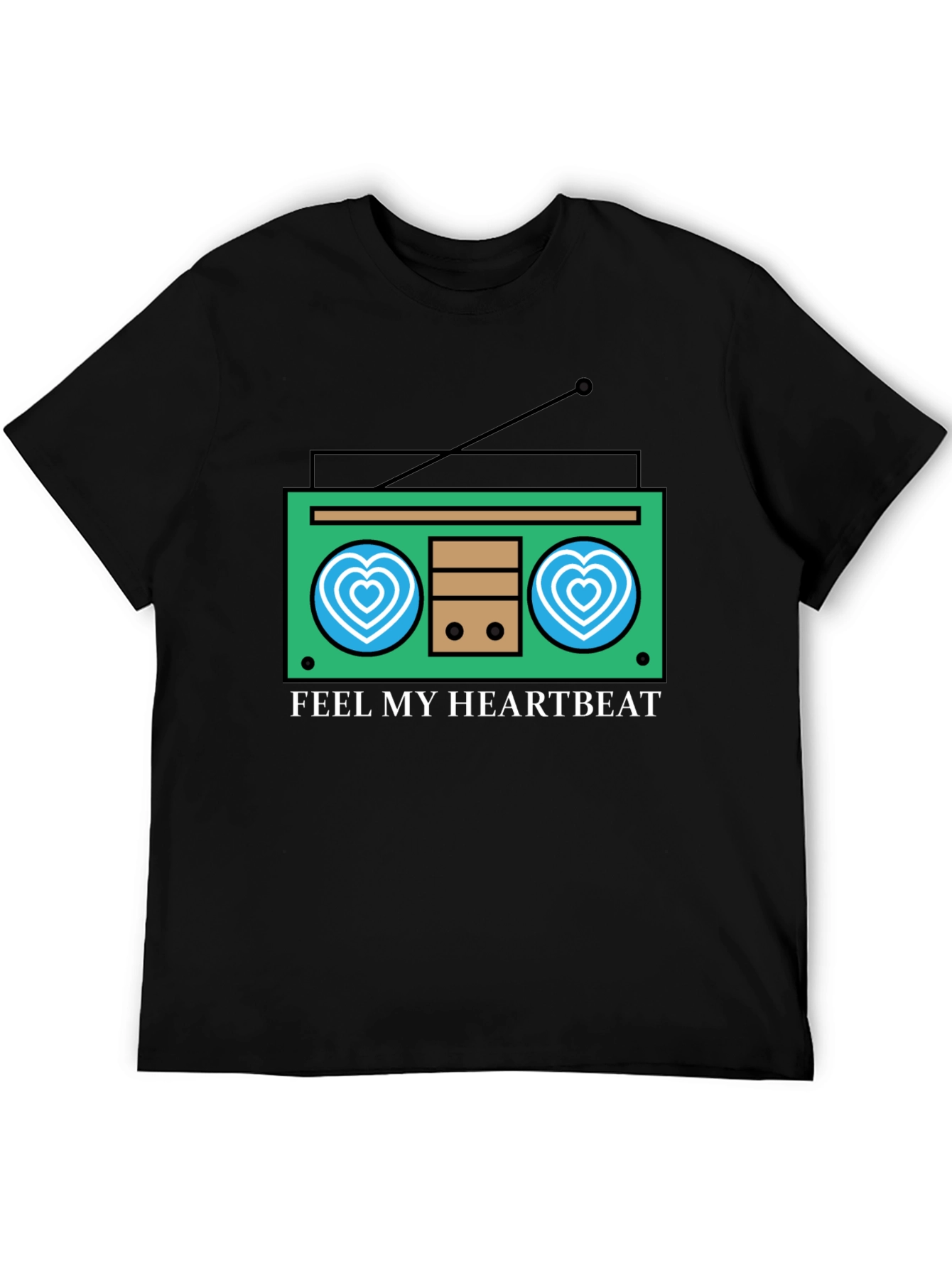 Feel My Heartbeat Retro Radio Graphic Tee