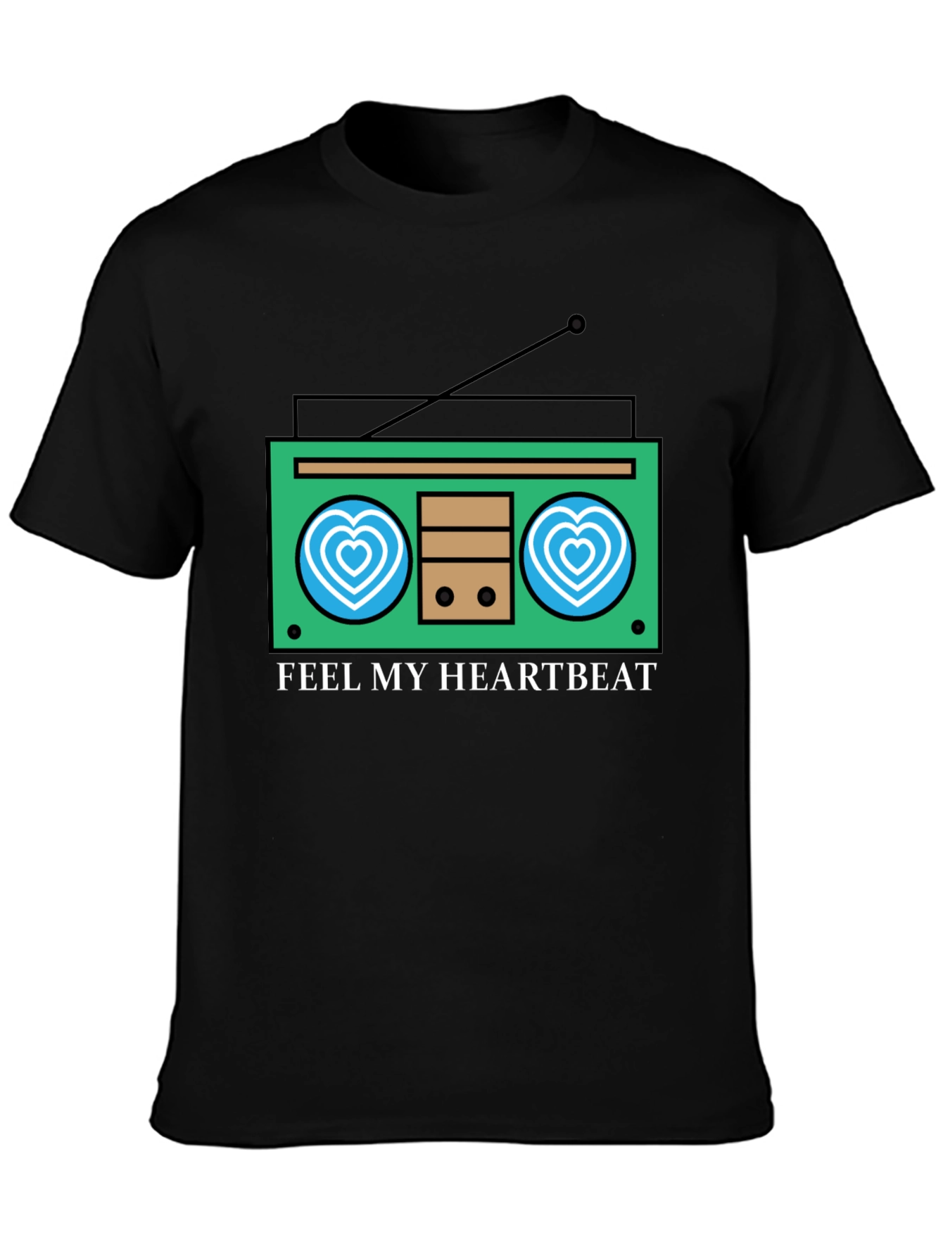 Feel My Heartbeat Retro Radio Graphic Tee
