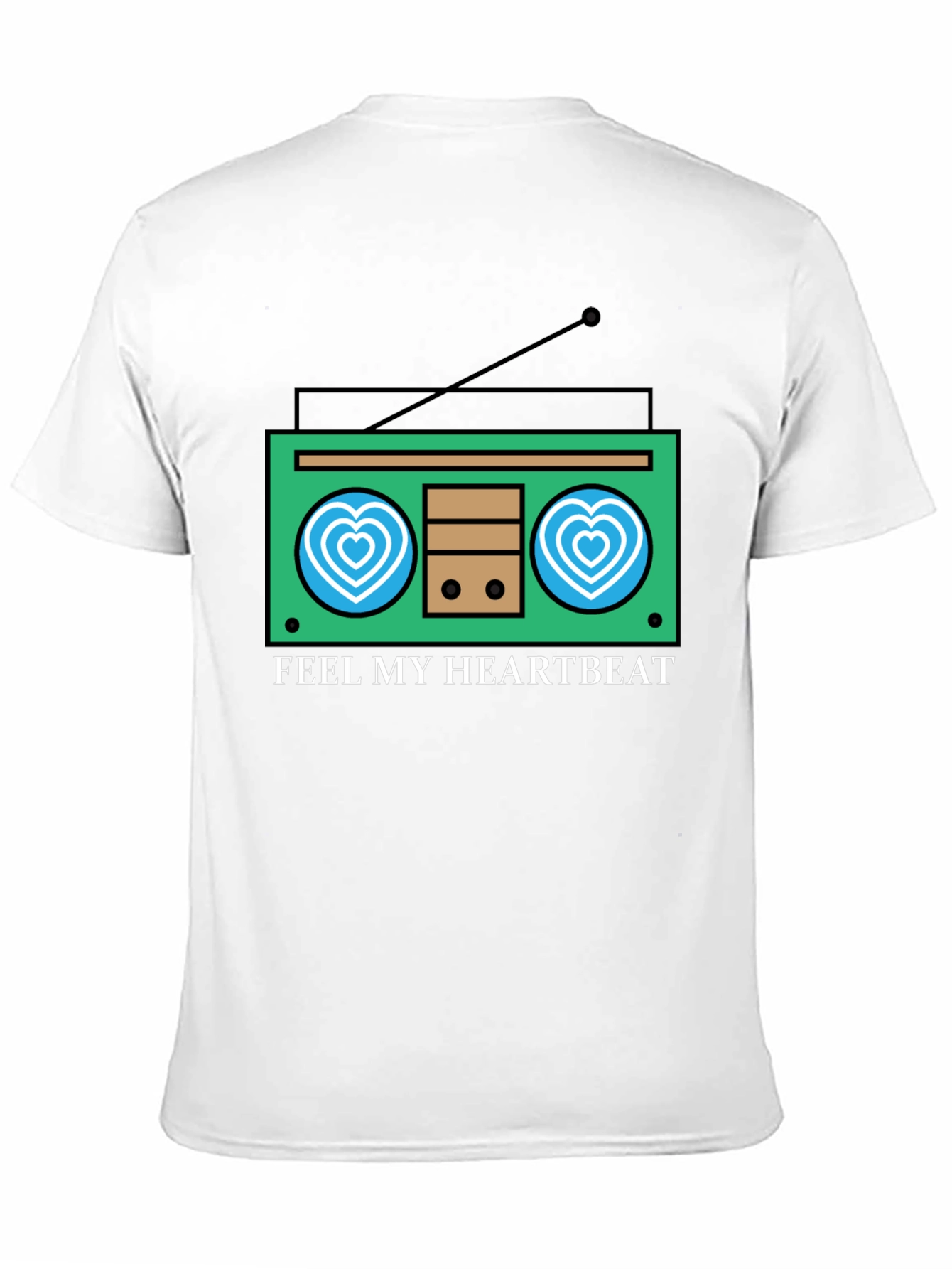 Feel My Heartbeat Retro Radio Graphic Tee