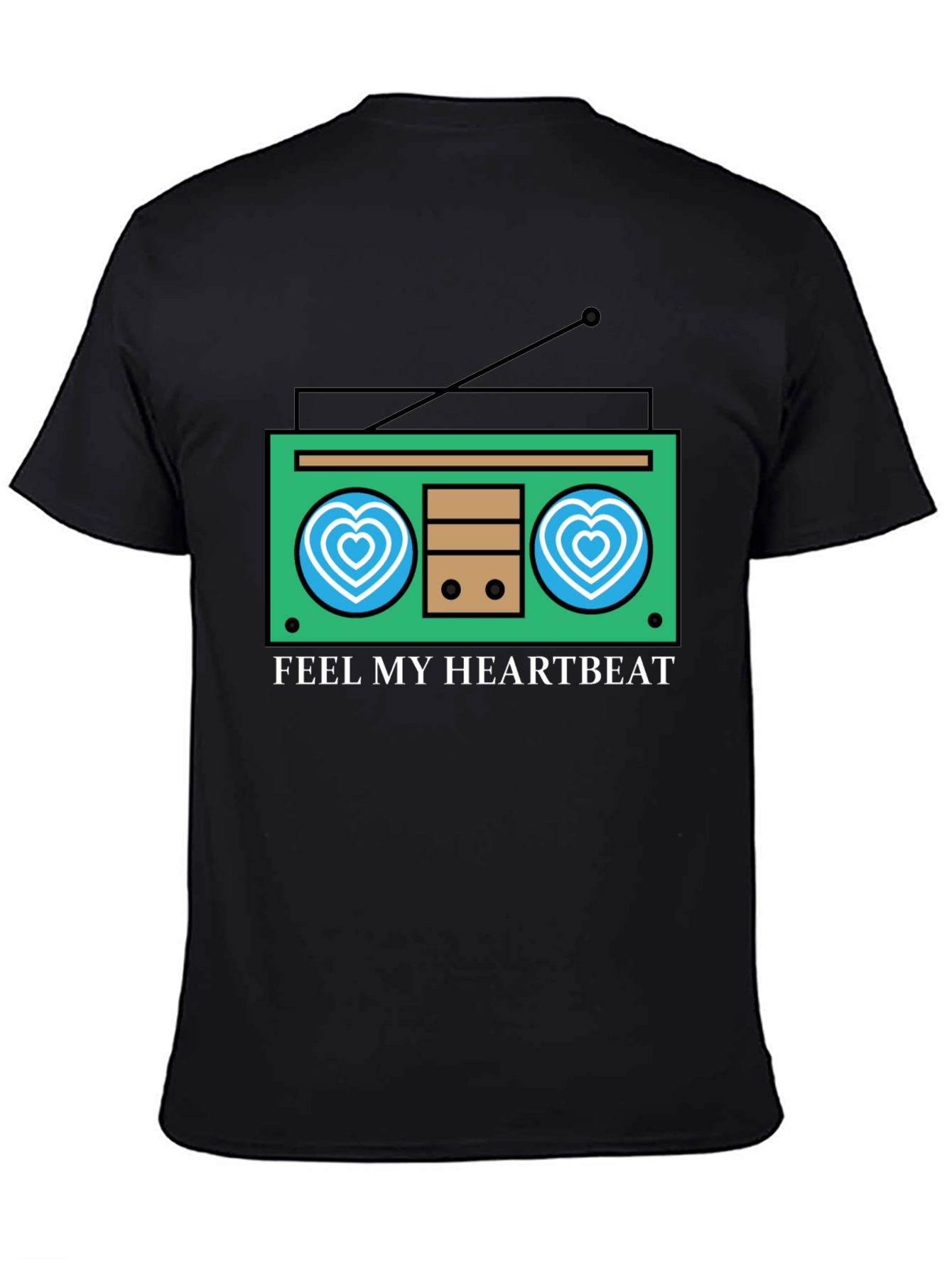 Feel My Heartbeat Retro Radio Graphic Tee