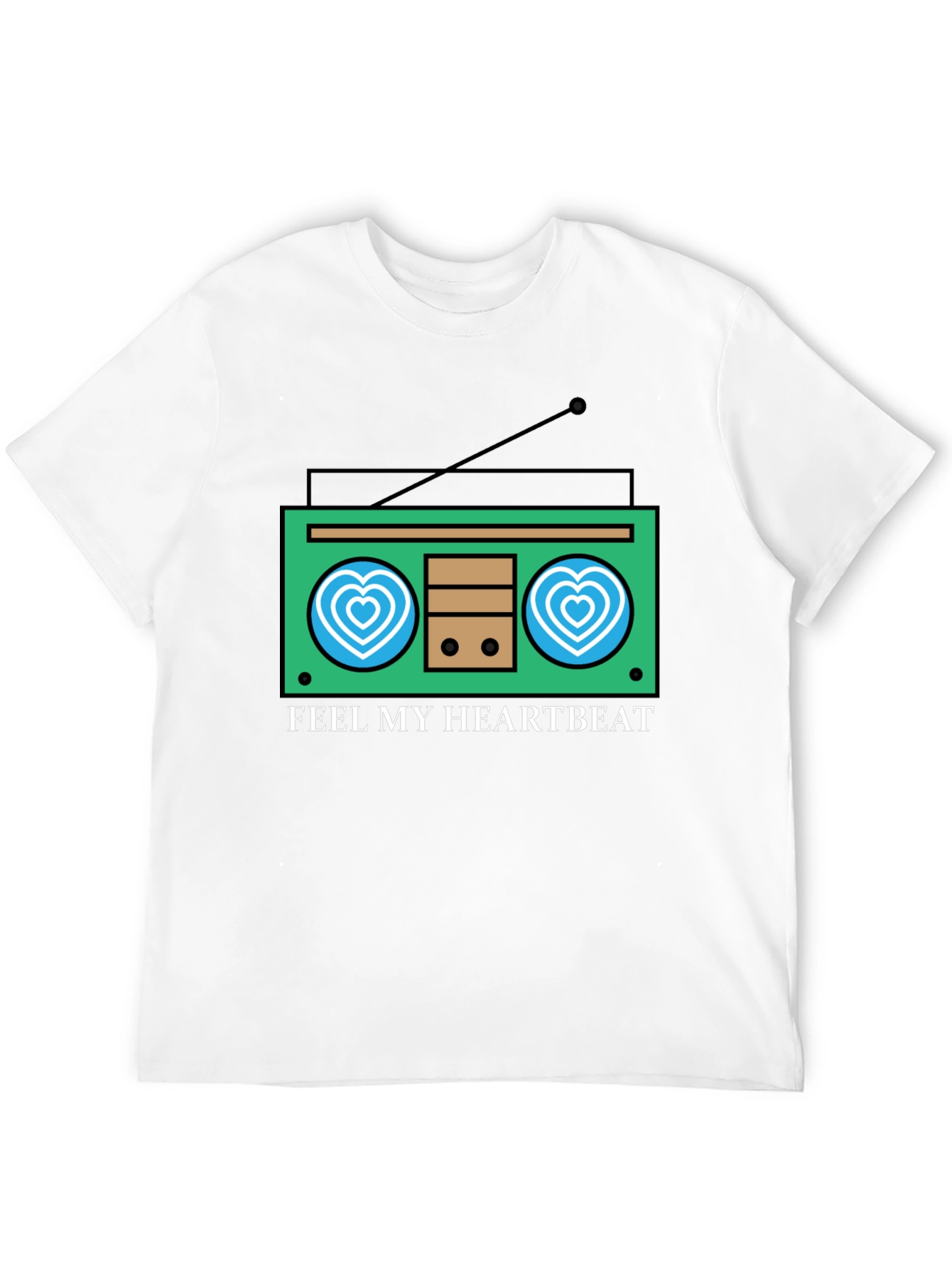 Feel My Heartbeat Retro Radio Graphic Tee