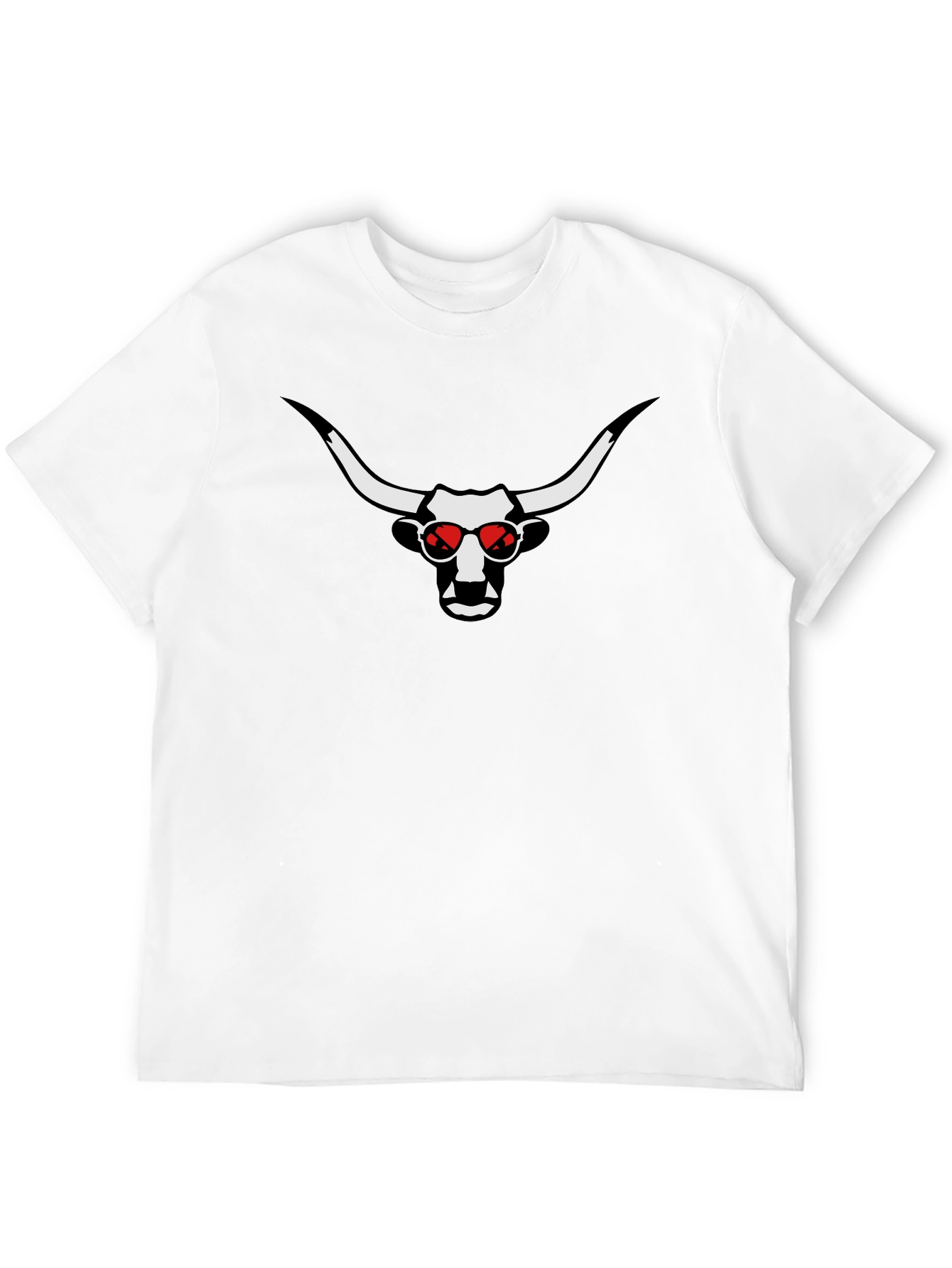 Cool Bull Graphic Tee - Red Sunglasses Black T-Shirt