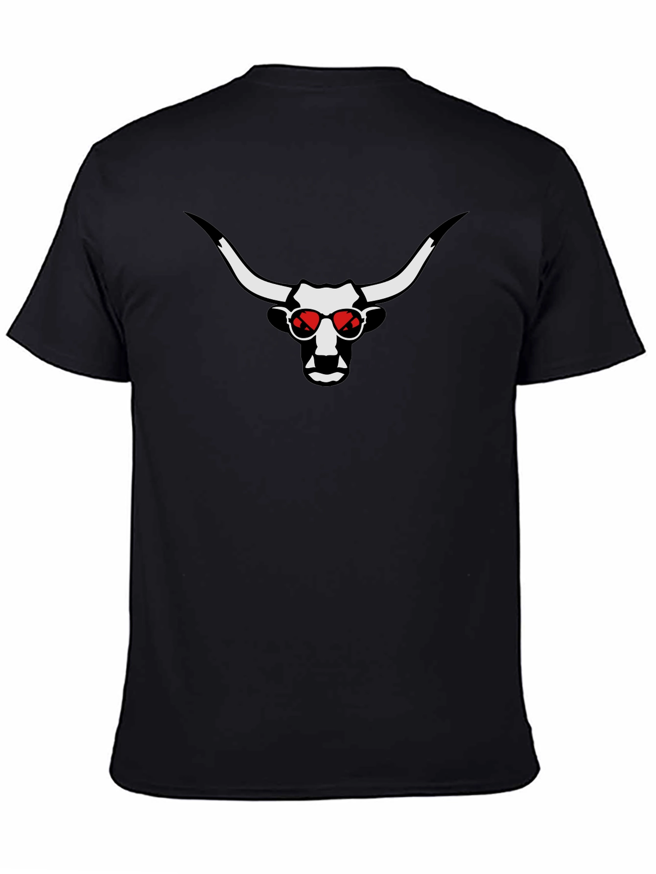 Cool Bull Graphic Tee - Red Sunglasses Black T-Shirt
