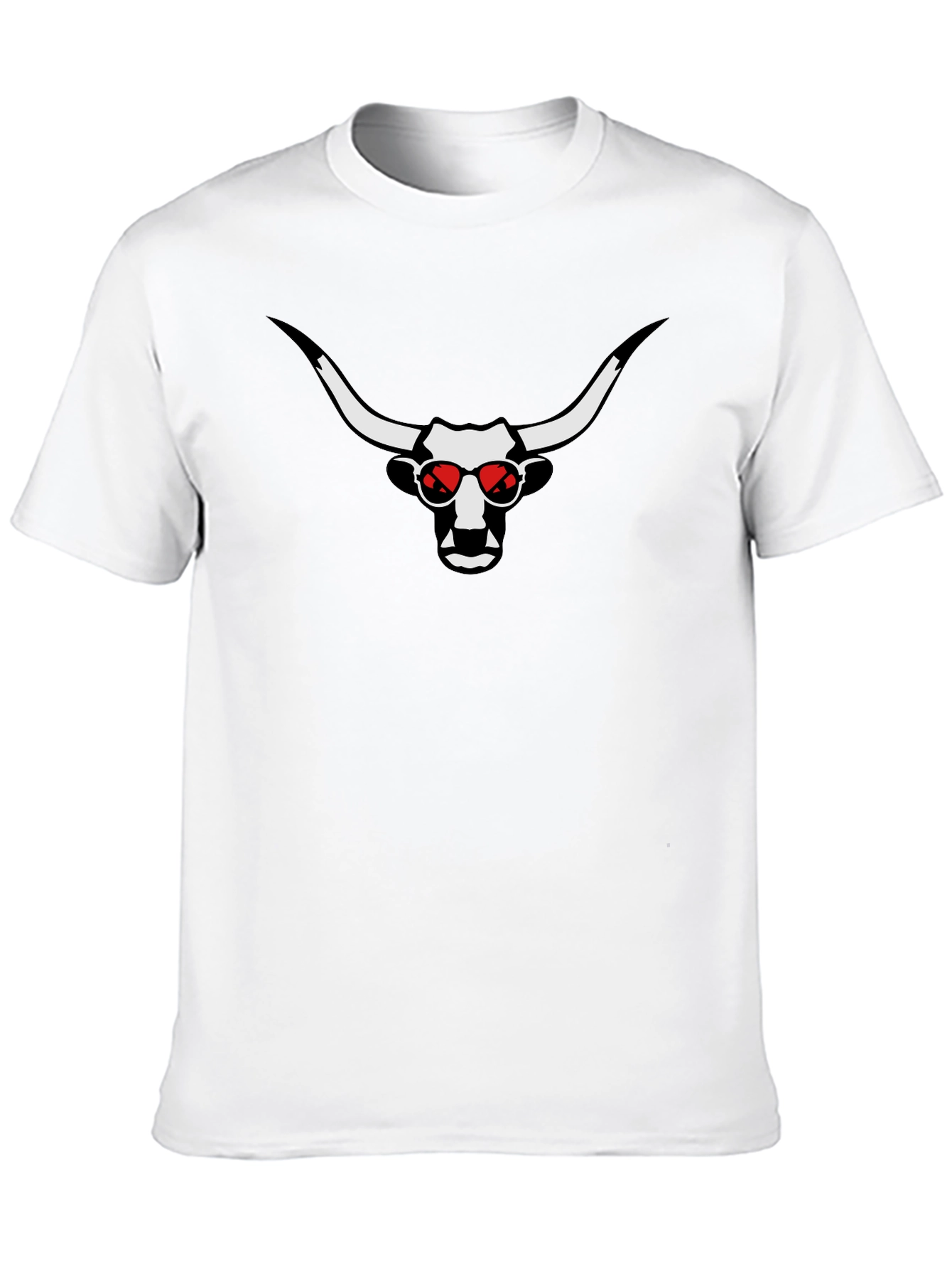 Cool Bull Graphic Tee - Red Sunglasses Black T-Shirt
