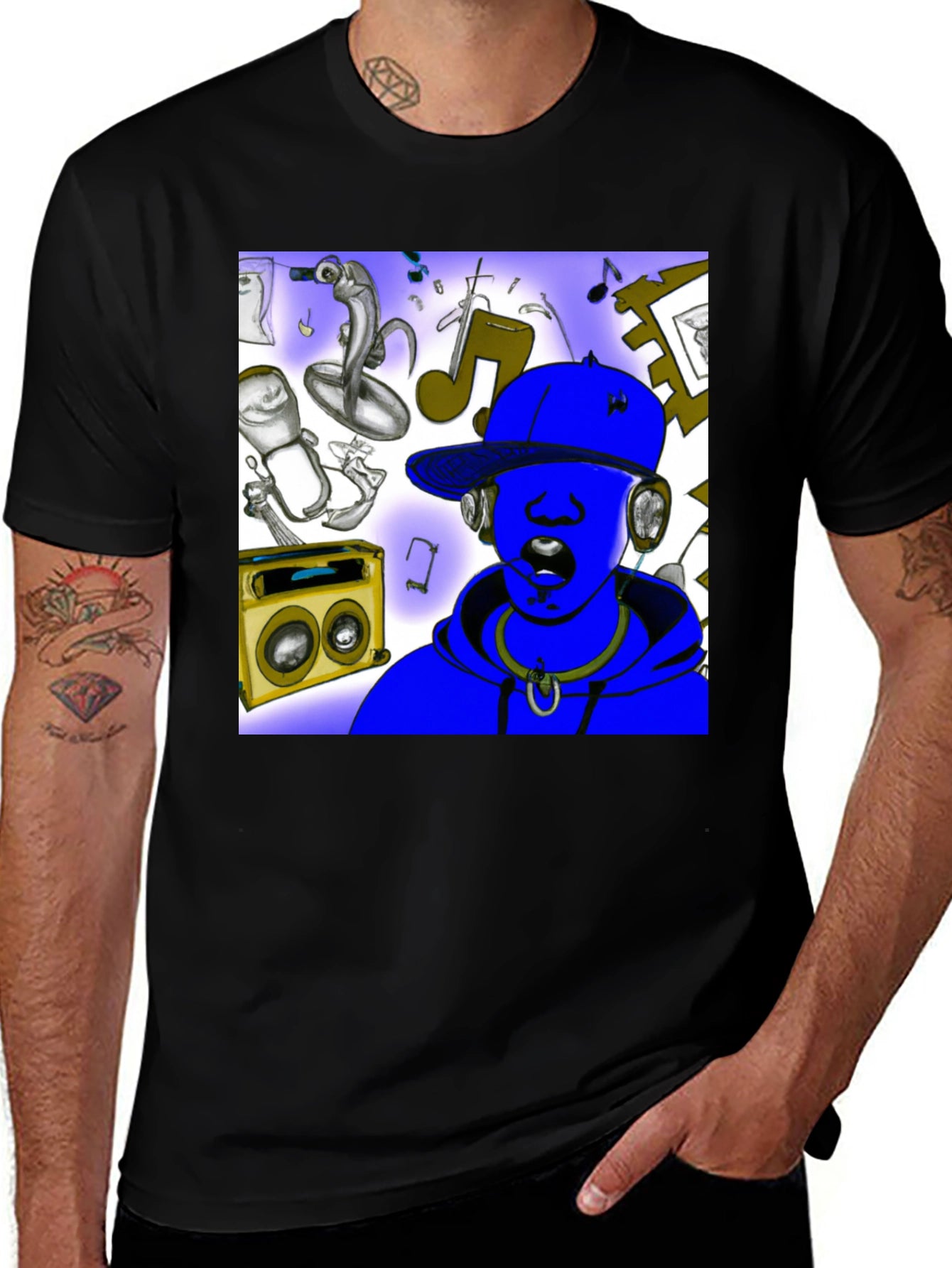 Cool Graphic Tee - Music Vibe