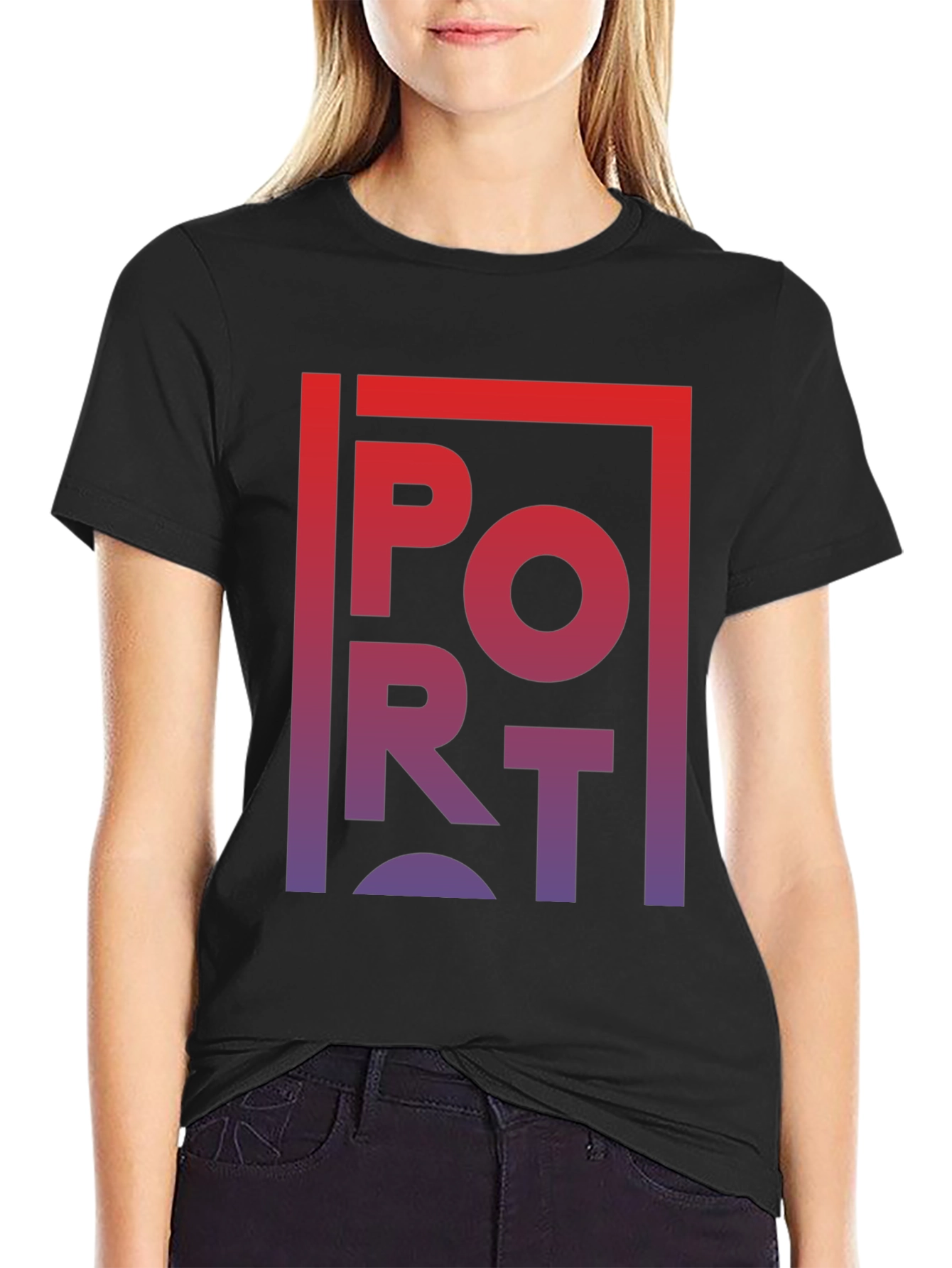 Gradient PORT Graphic T-Shirt