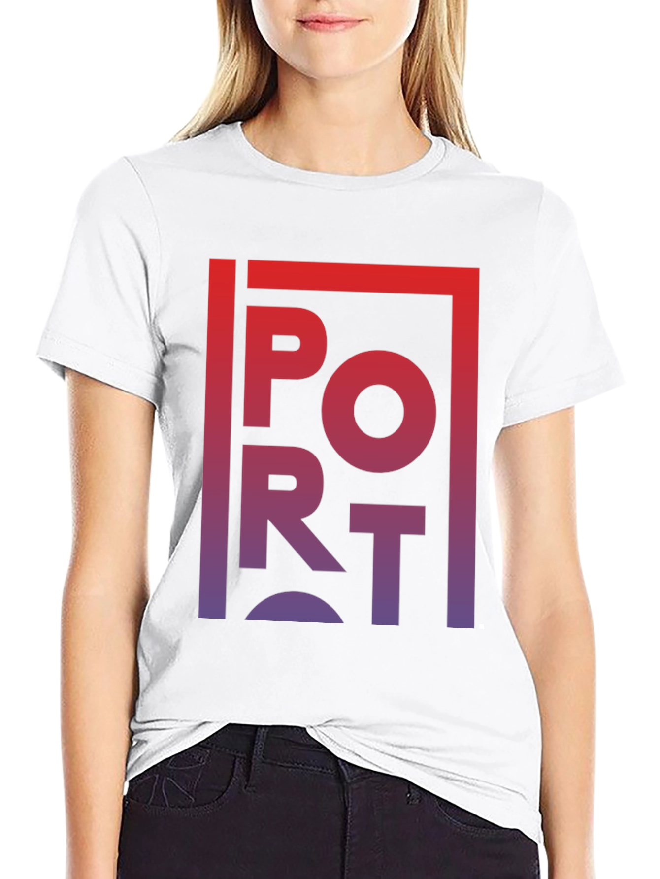 Gradient PORT Graphic T-Shirt