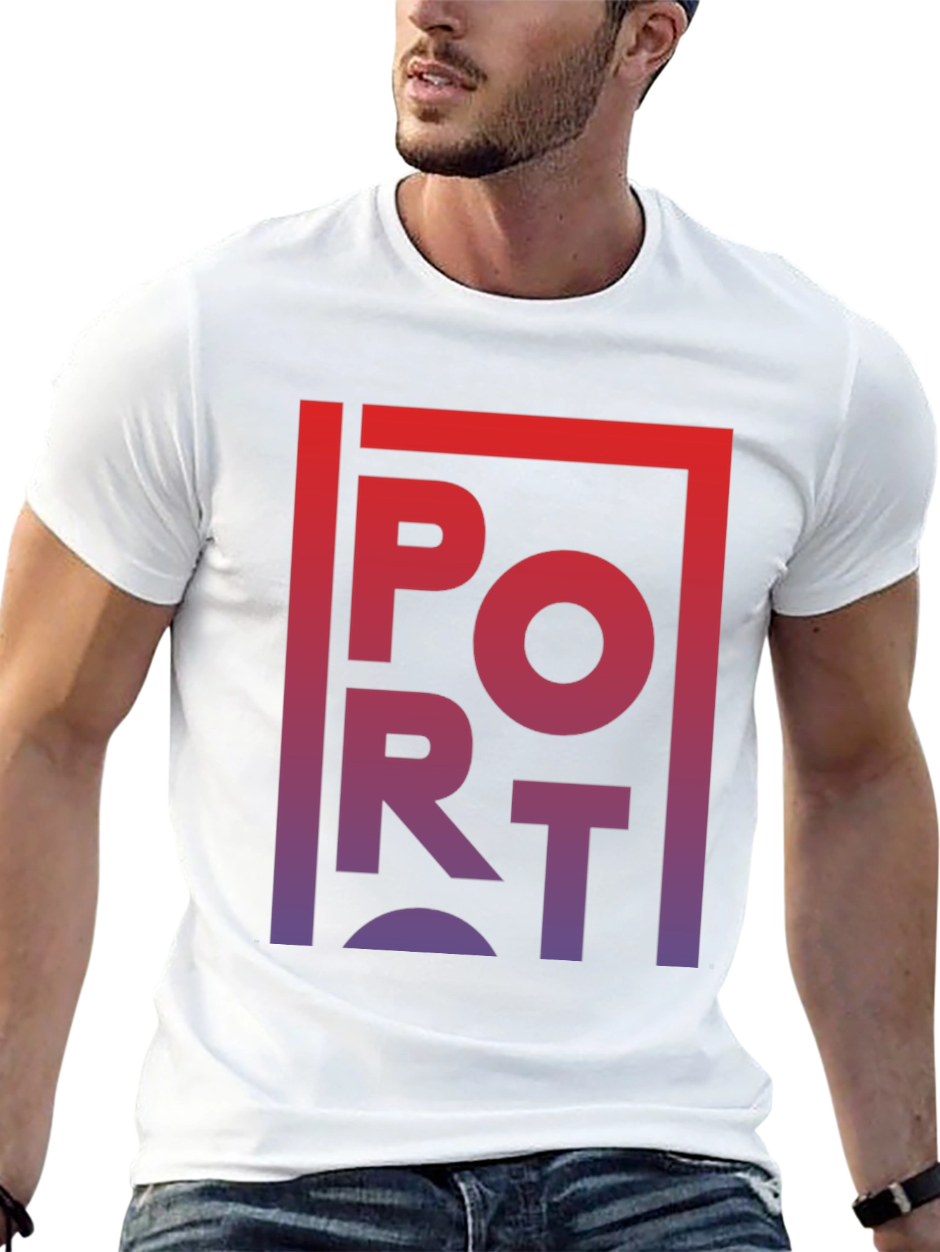 Gradient PORT Graphic T-Shirt