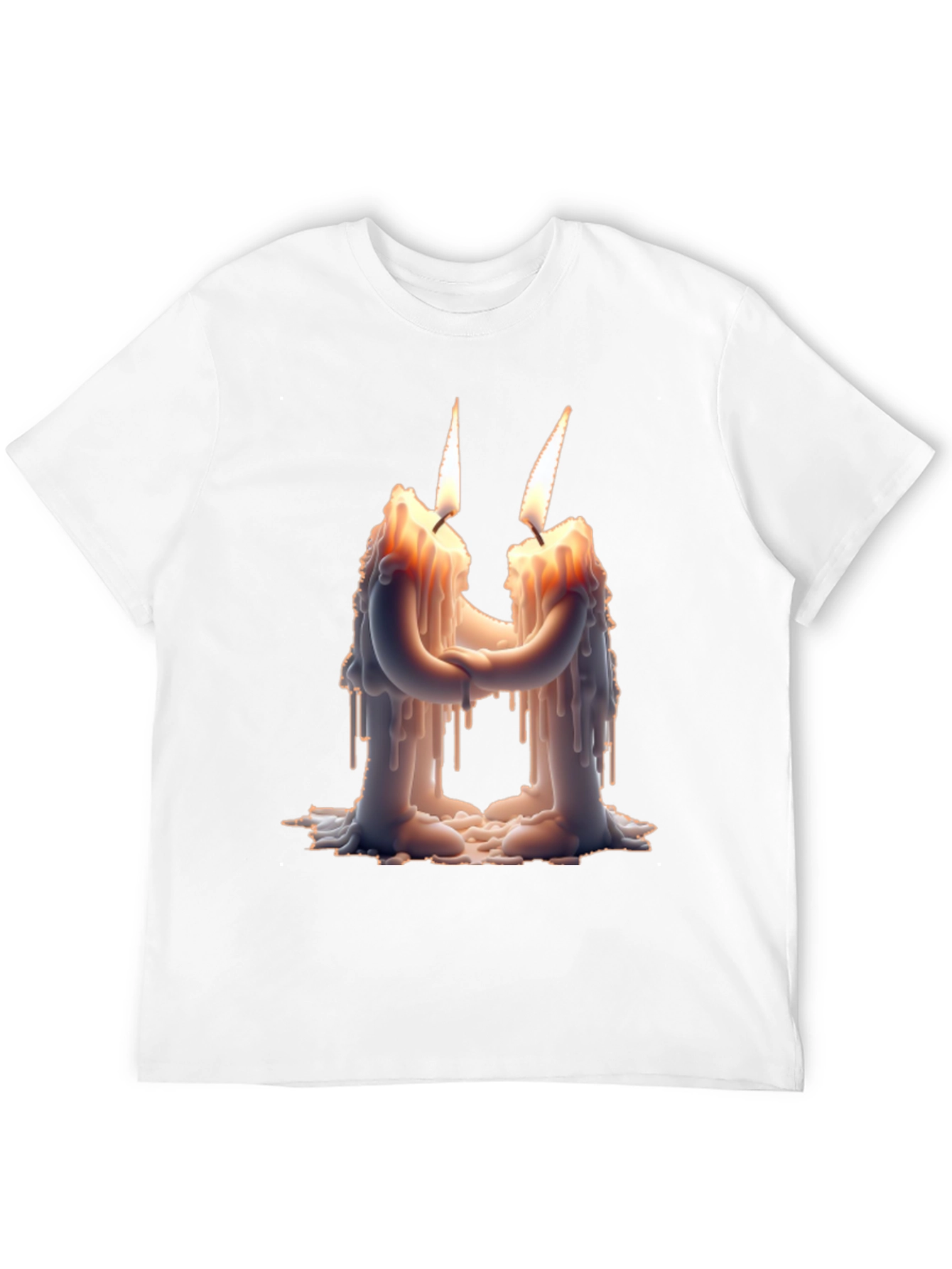 Romantic Candle T-Shirt: Light Up Your Style!
