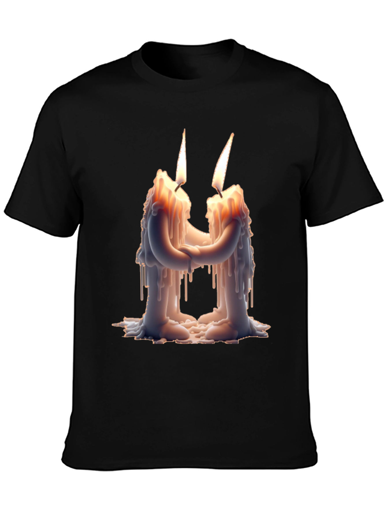 Romantic Candle T-Shirt: Light Up Your Style!