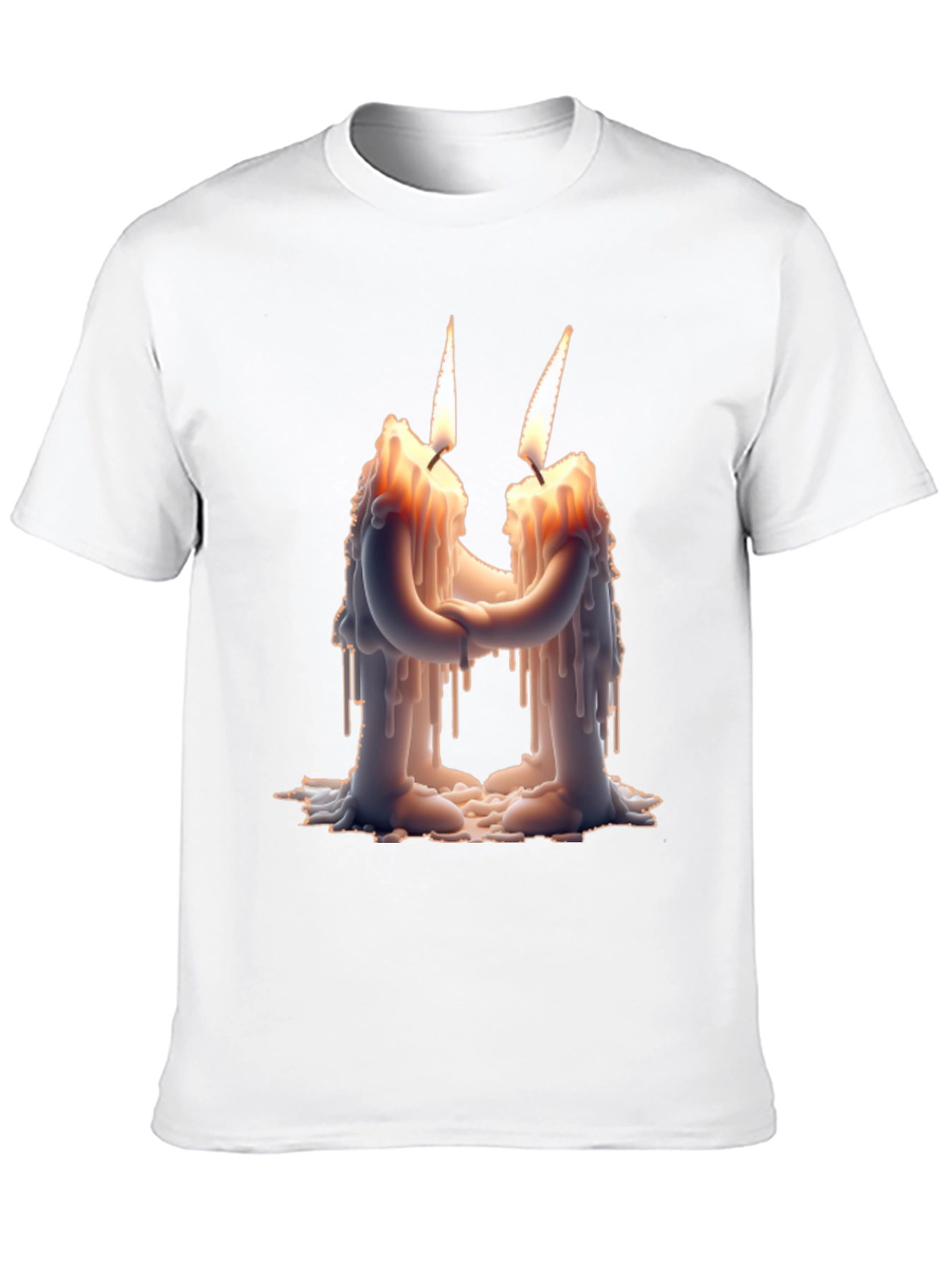 Romantic Candle T-Shirt: Light Up Your Style!