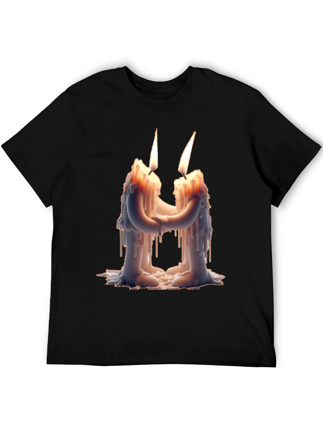 Romantic Candle T-Shirt: Light Up Your Style!