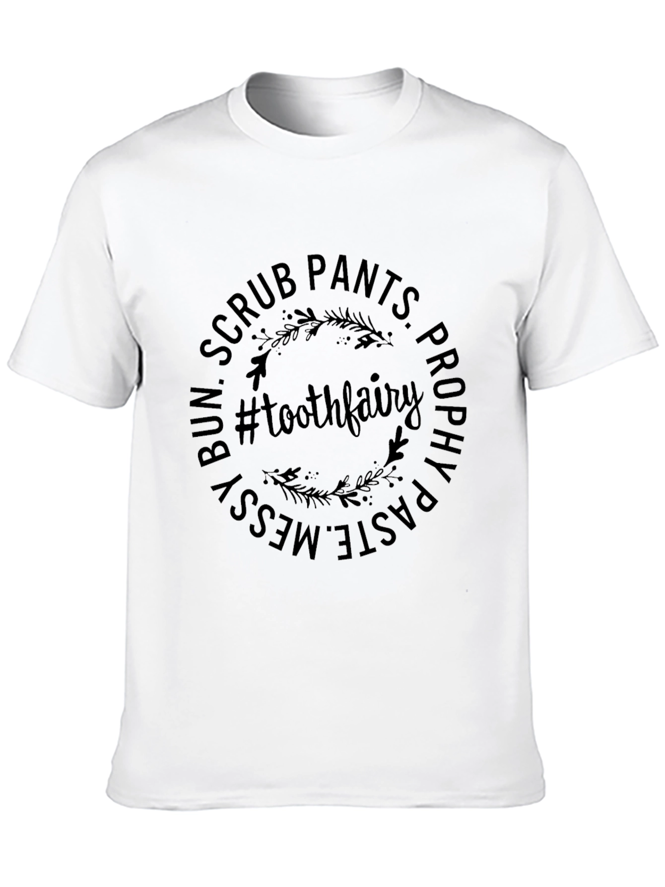 Tooth Fairy Dental Hygienist Black T-Shirt