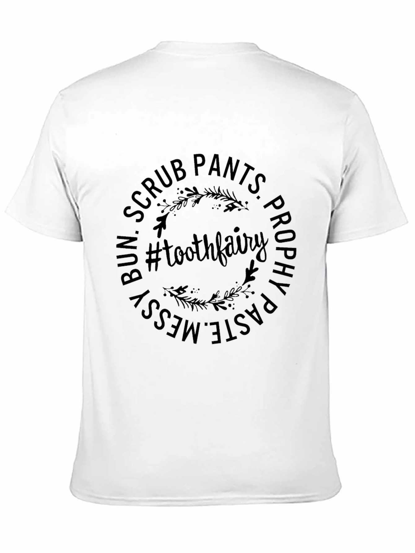 Tooth Fairy Dental Hygienist Black T-Shirt