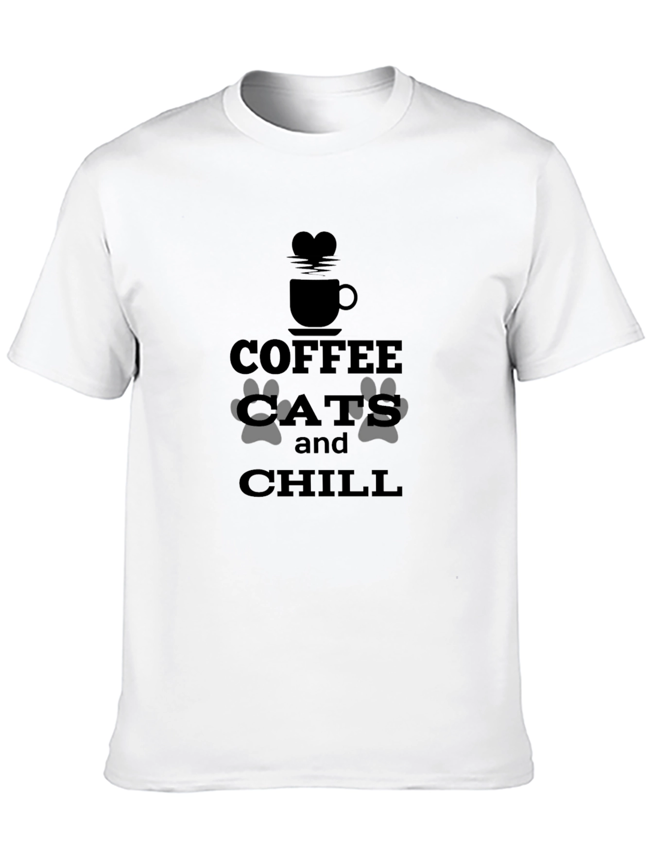 Coffee Cats & Chill Graphic Tee - Relaxed Fit