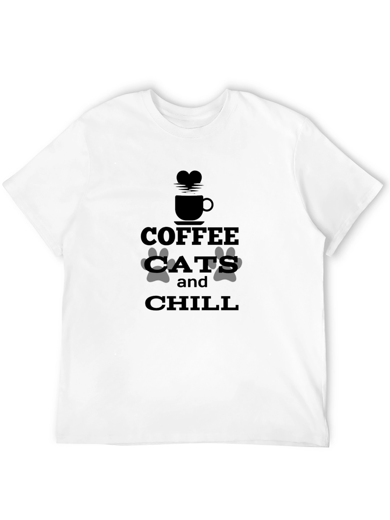 Coffee Cats & Chill Graphic Tee - Relaxed Fit