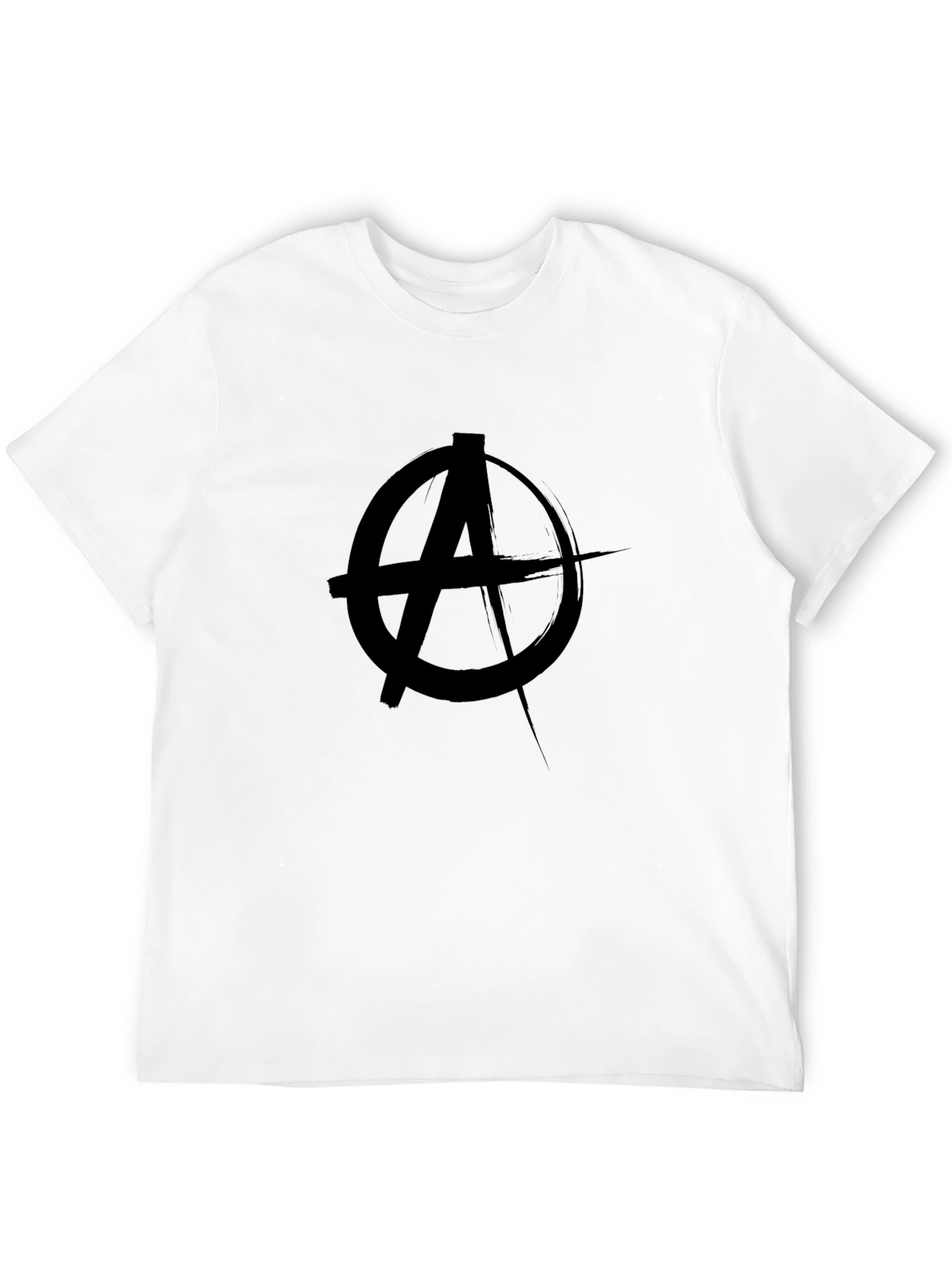 Anarchy Symbol Graphic Black T-Shirt
