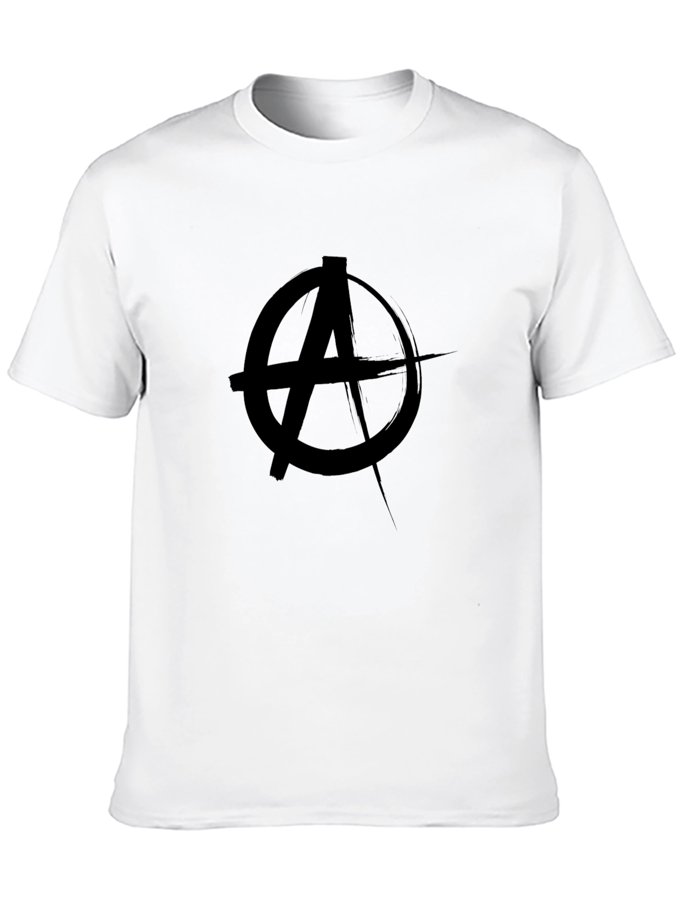 Anarchy Symbol Graphic Black T-Shirt