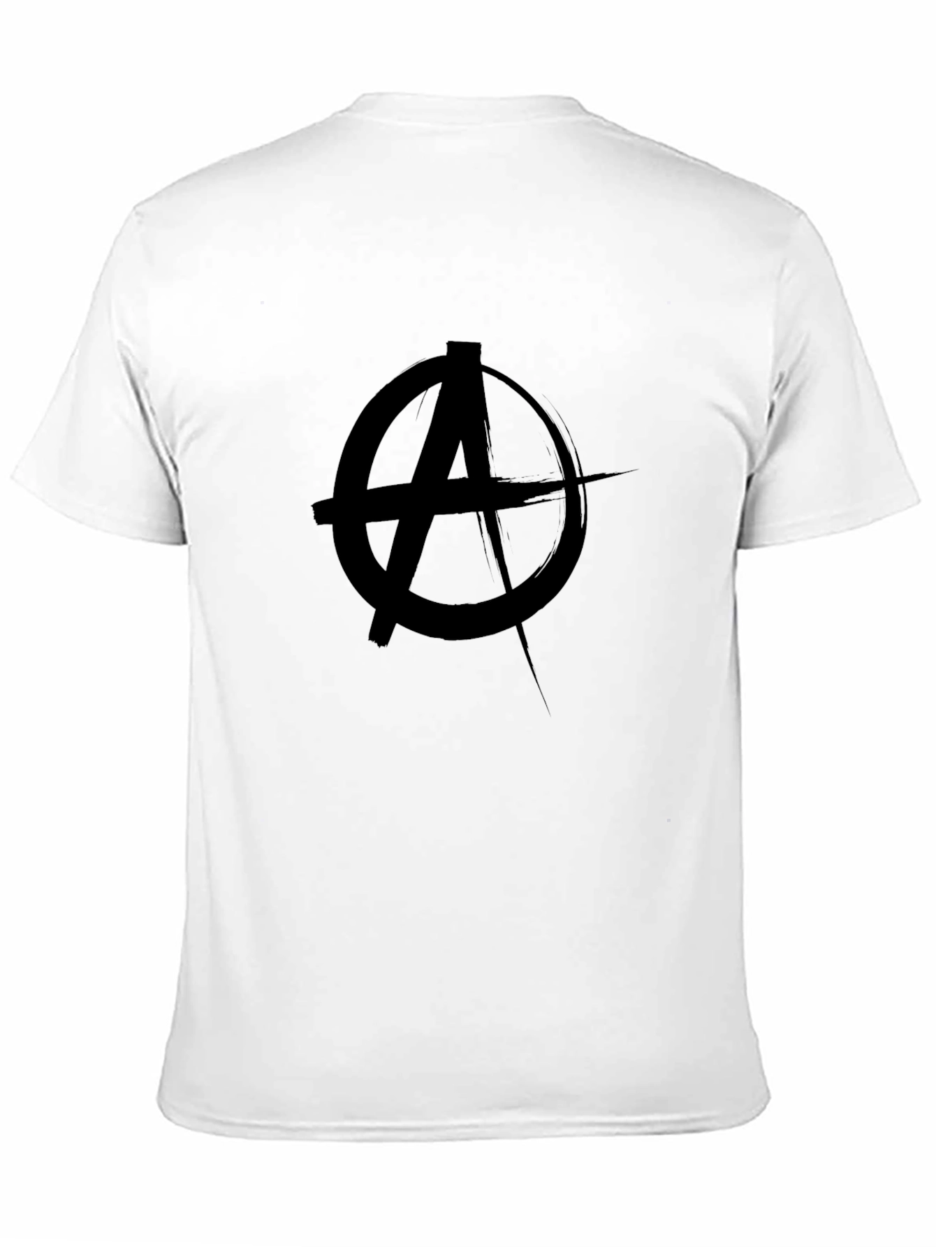 Anarchy Symbol Graphic Black T-Shirt