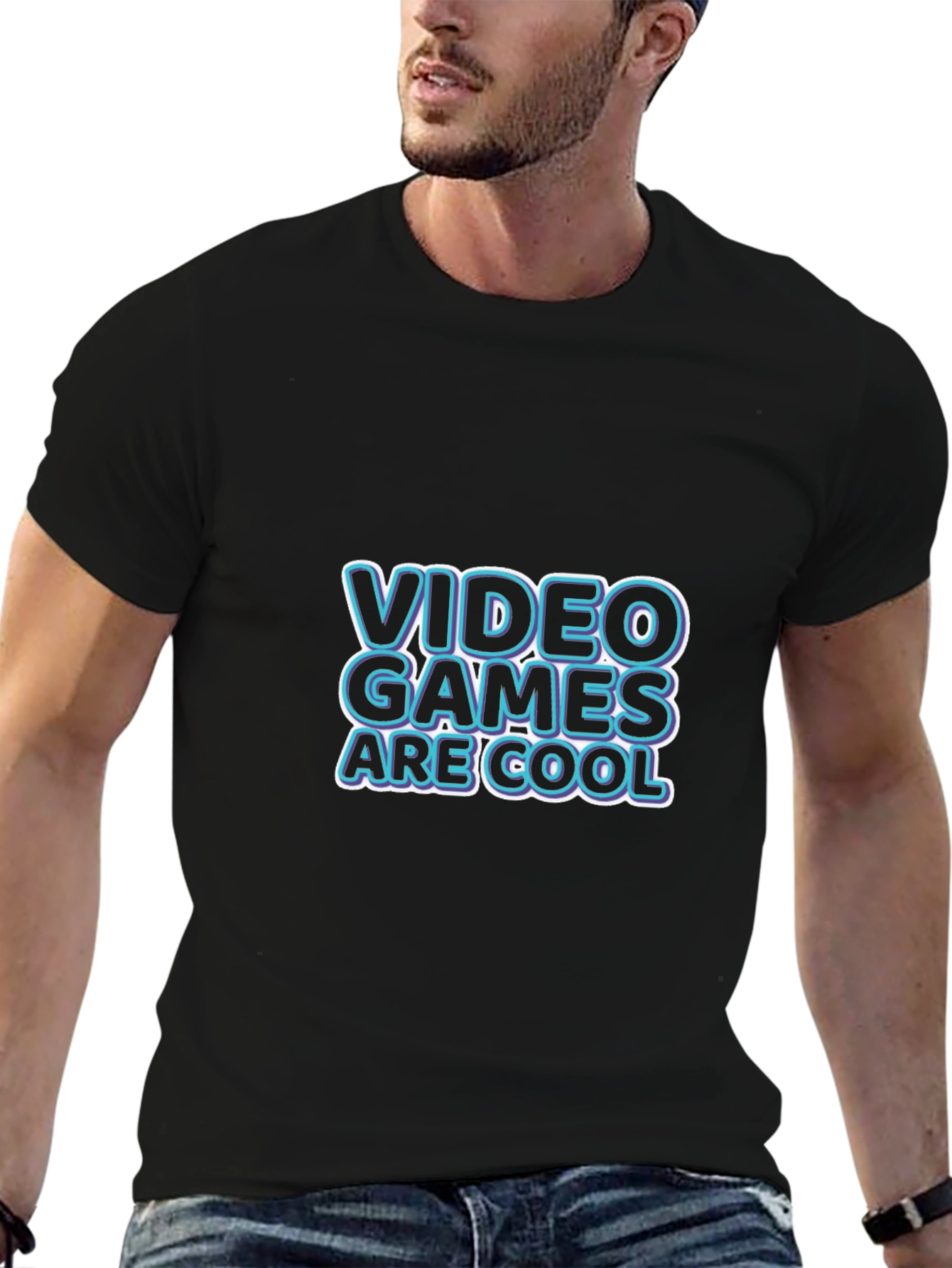 Video Games Are Cool Black T-Shirt