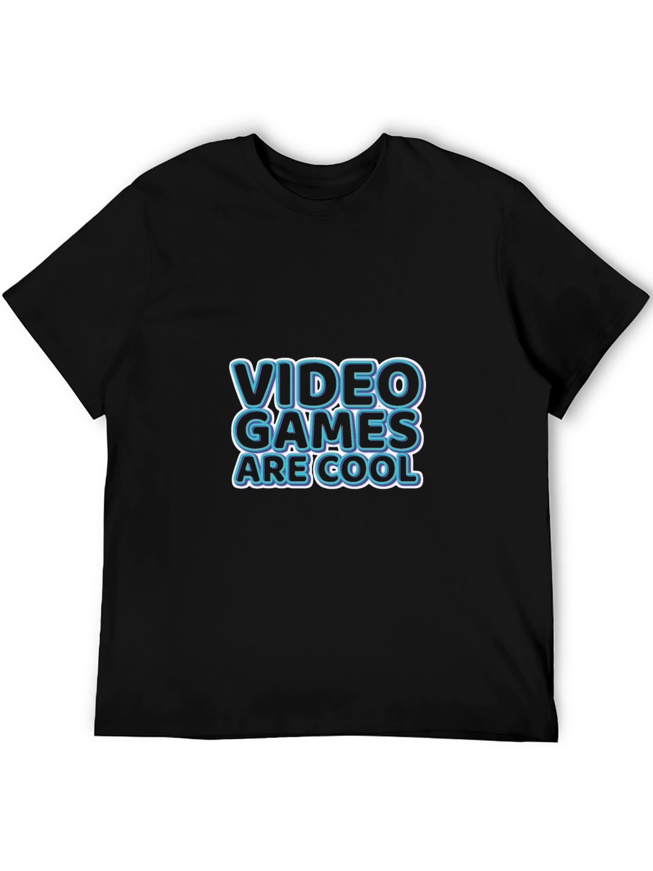 Video Games Are Cool Black T-Shirt