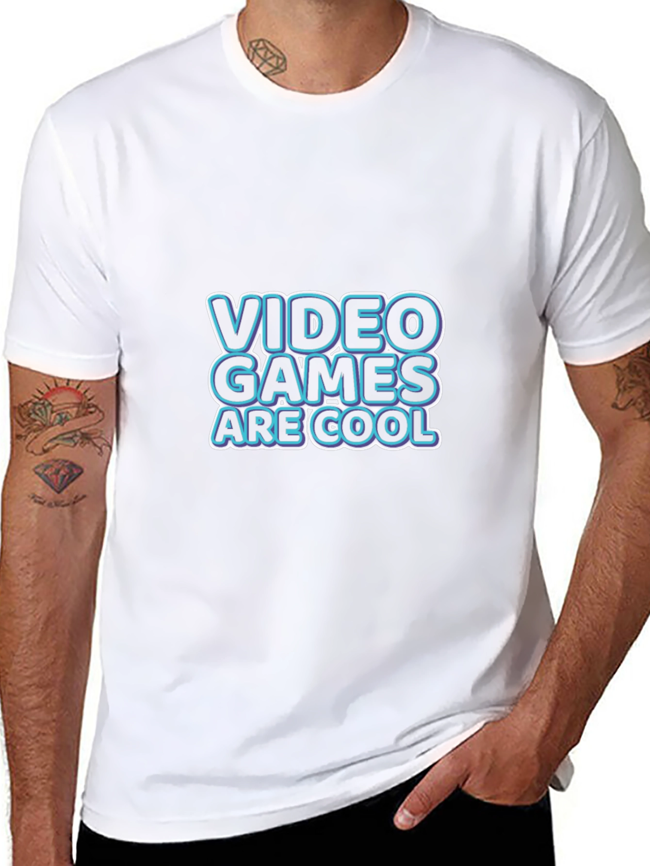 Video Games Are Cool Black T-Shirt