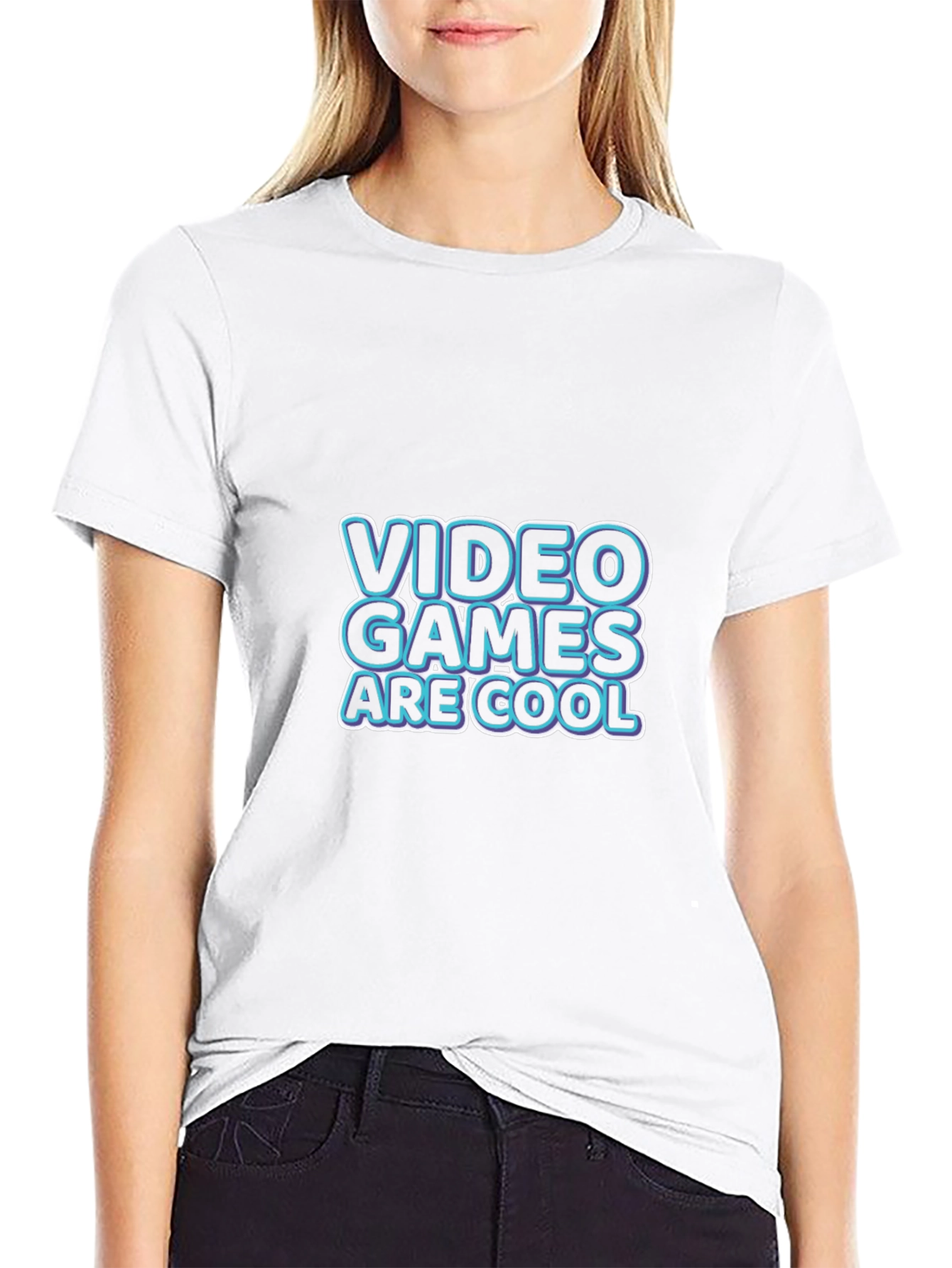 Video Games Are Cool Black T-Shirt