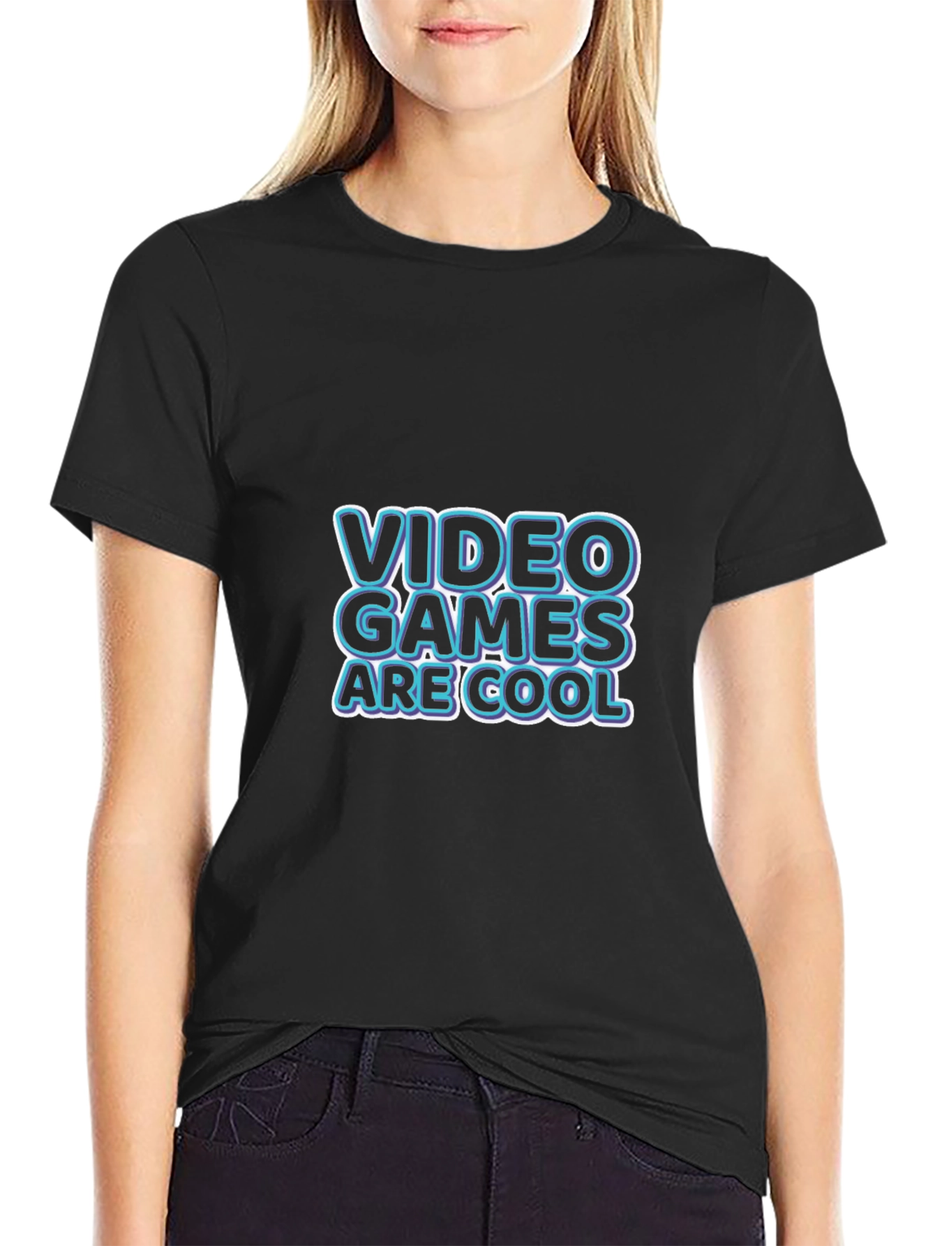 Video Games Are Cool Black T-Shirt
