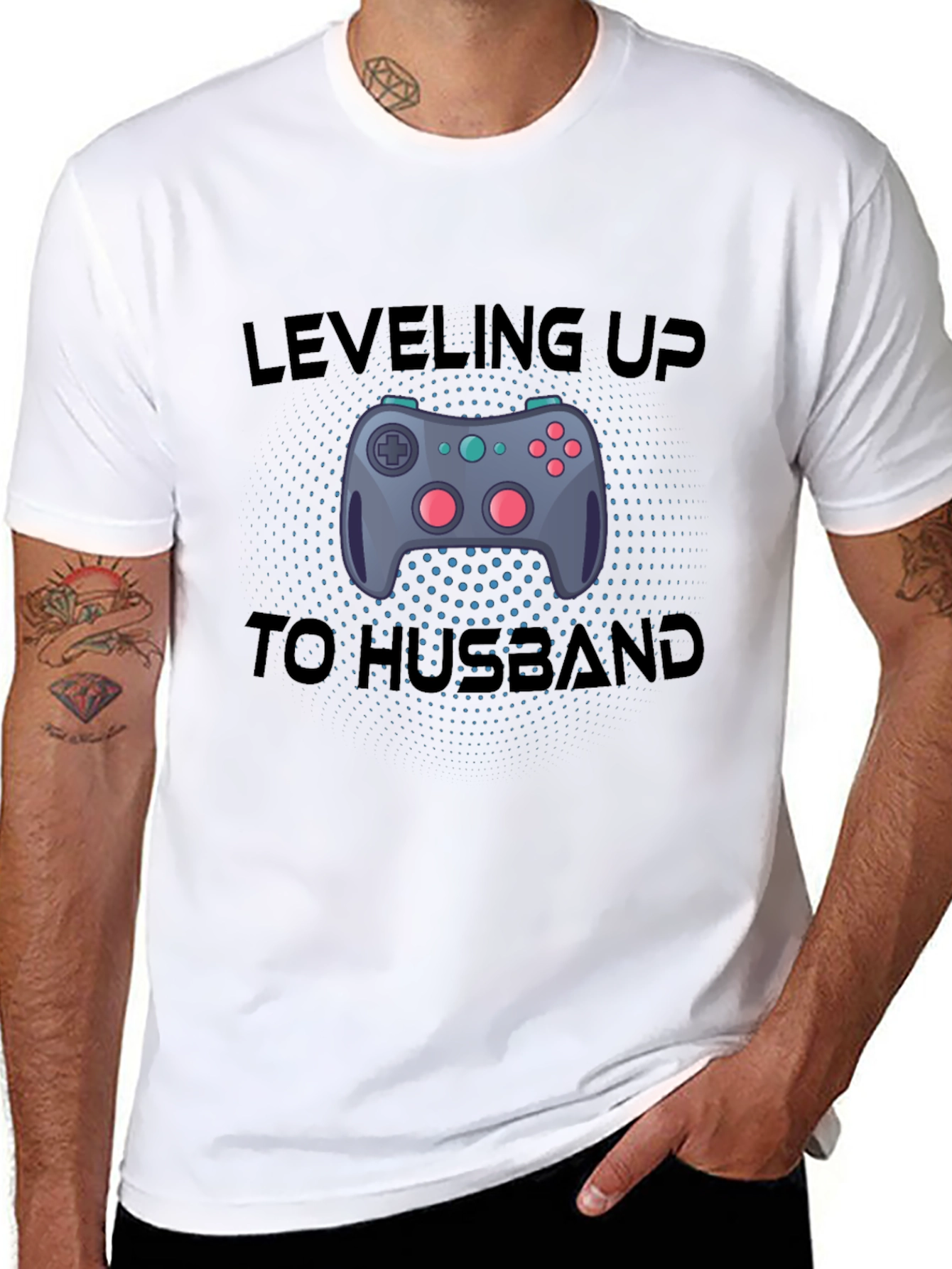 Leveling Up to Husband Gamer T-Shirt