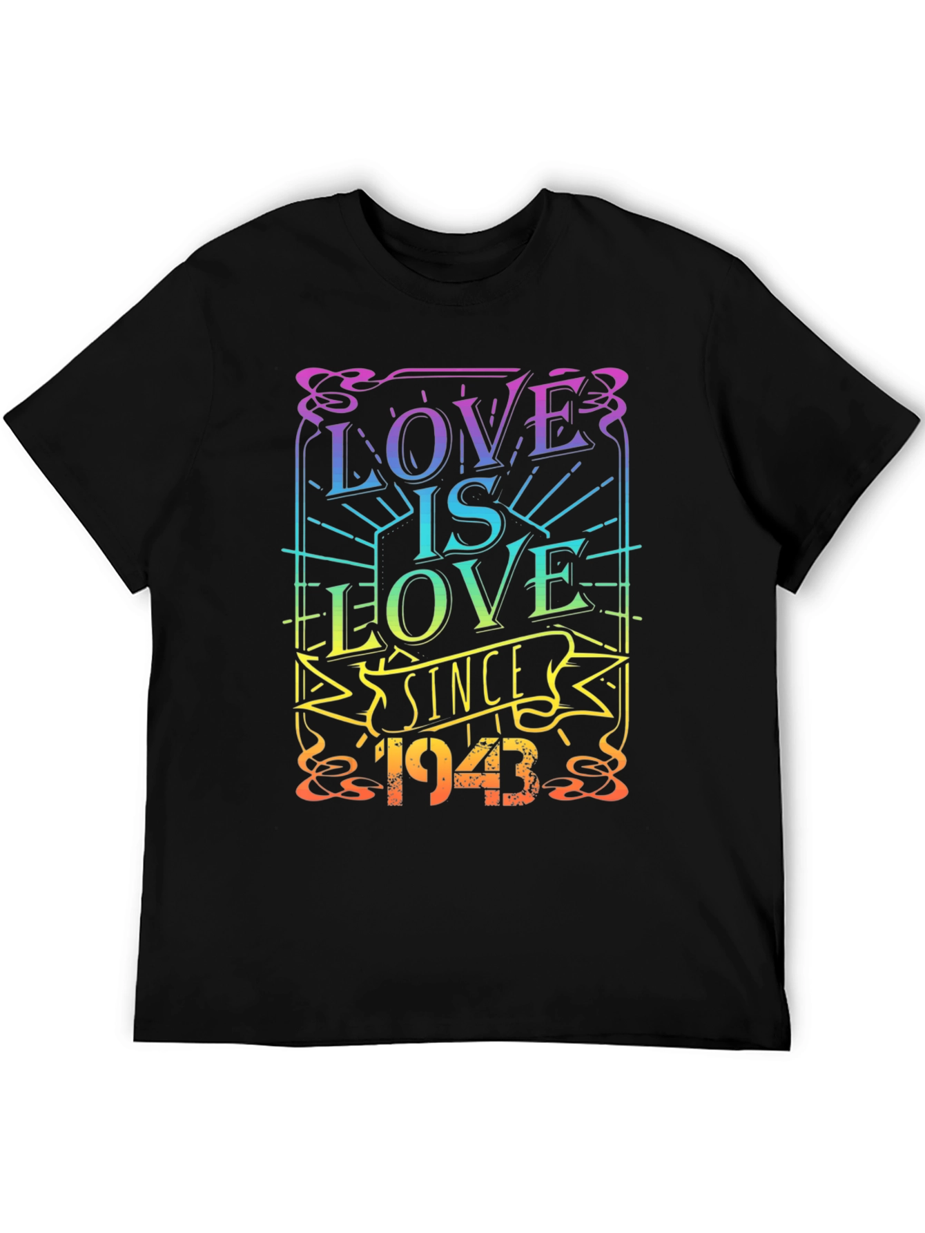 Love Is Love Since 1943 Black Pride T-Shirt